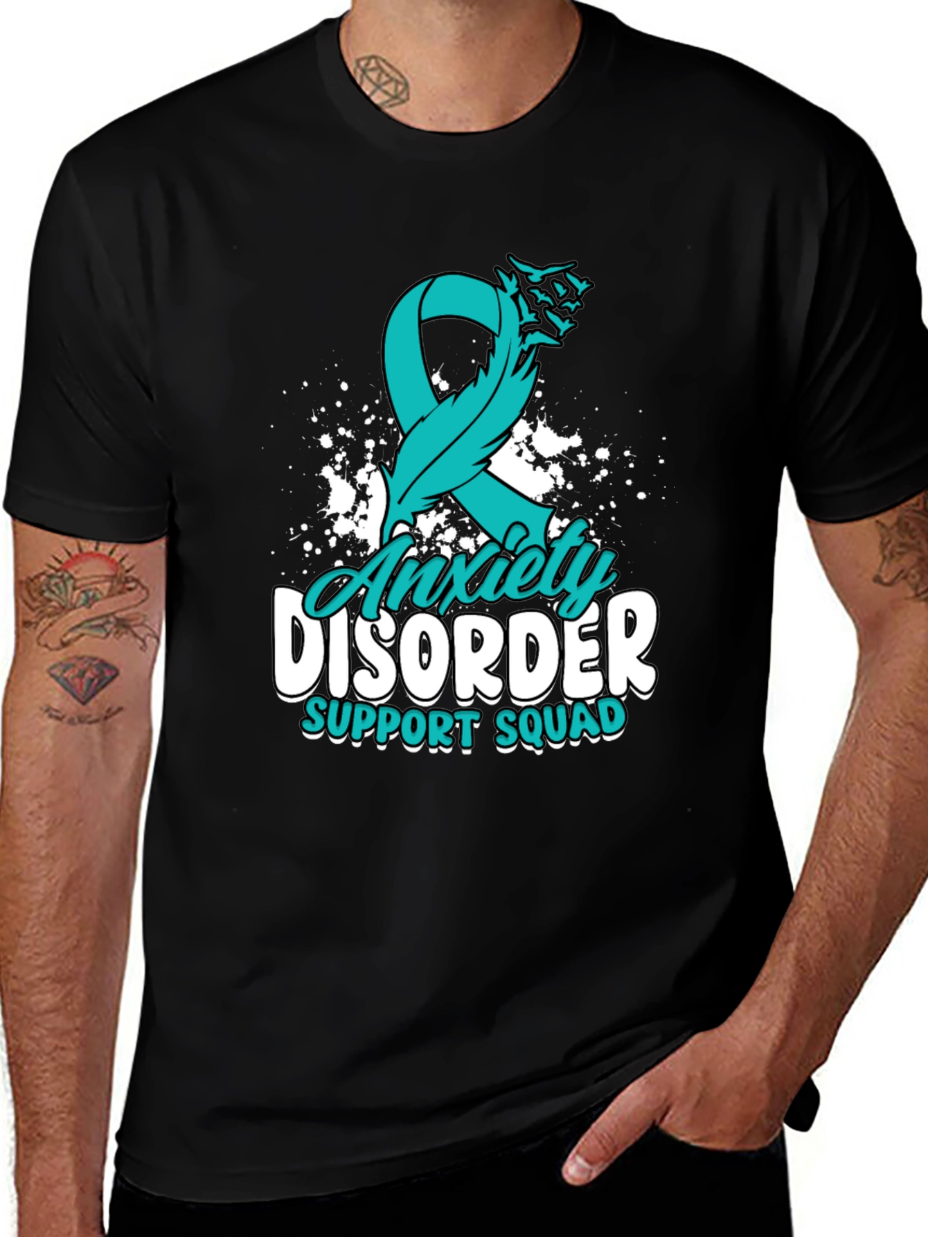 Anxiety Disorder Support Squad Awareness Tee