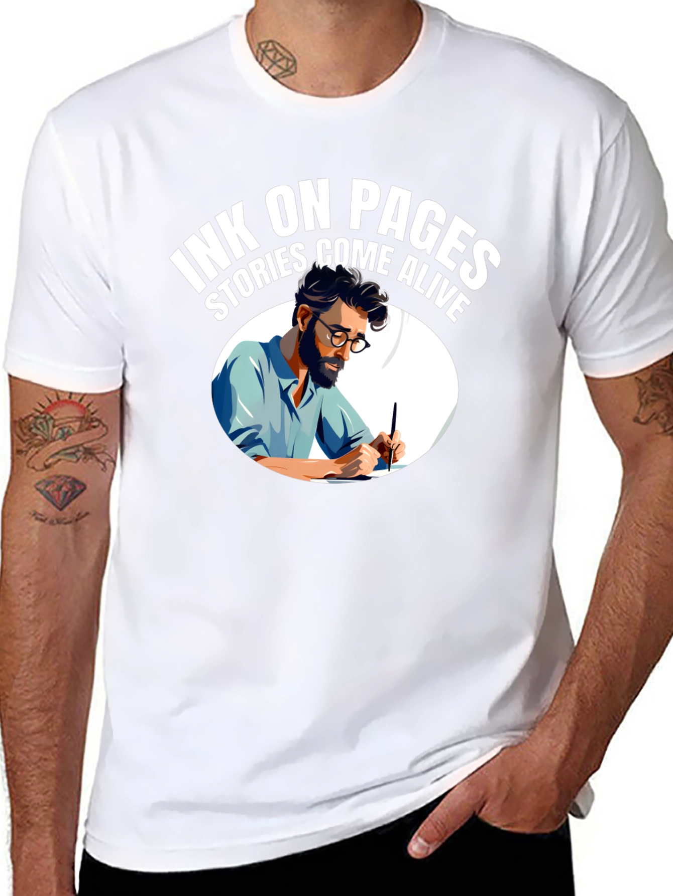 Ink On Pages T-Shirt - Stories Come Alive!