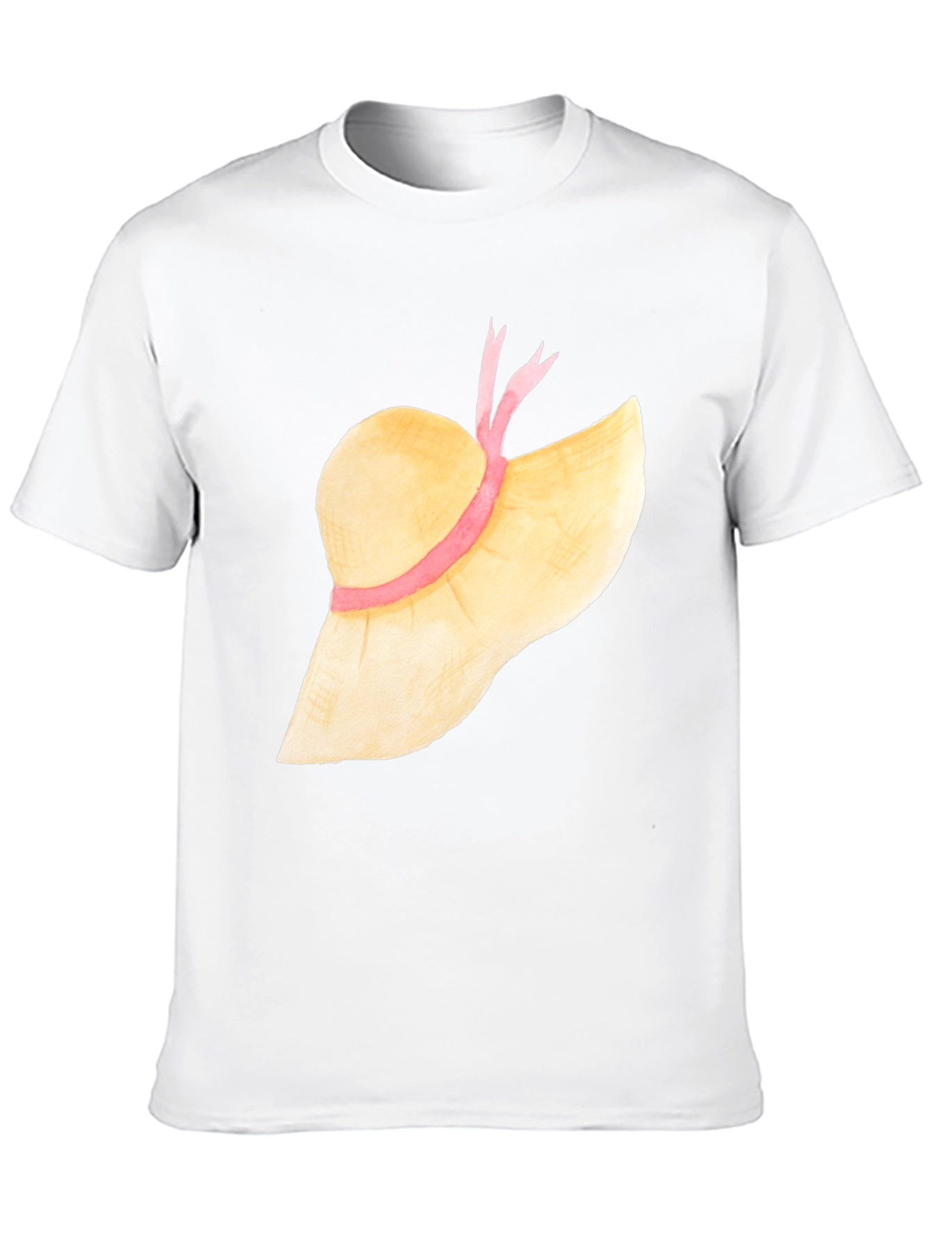 Sun Hat Graphic Tee - Stylish Summer T-Shirt