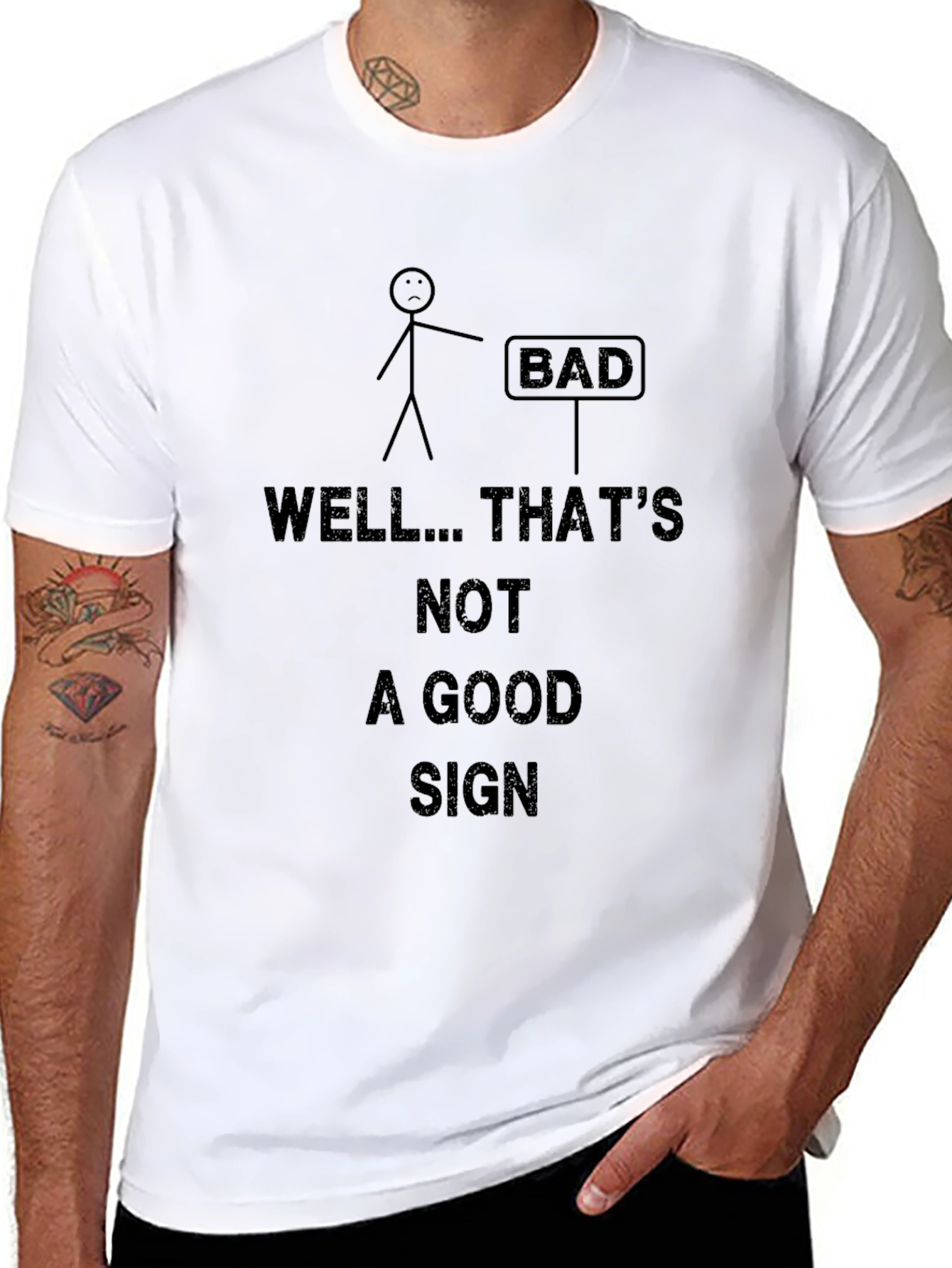 Funny Bad Sign Graphic T-Shirt