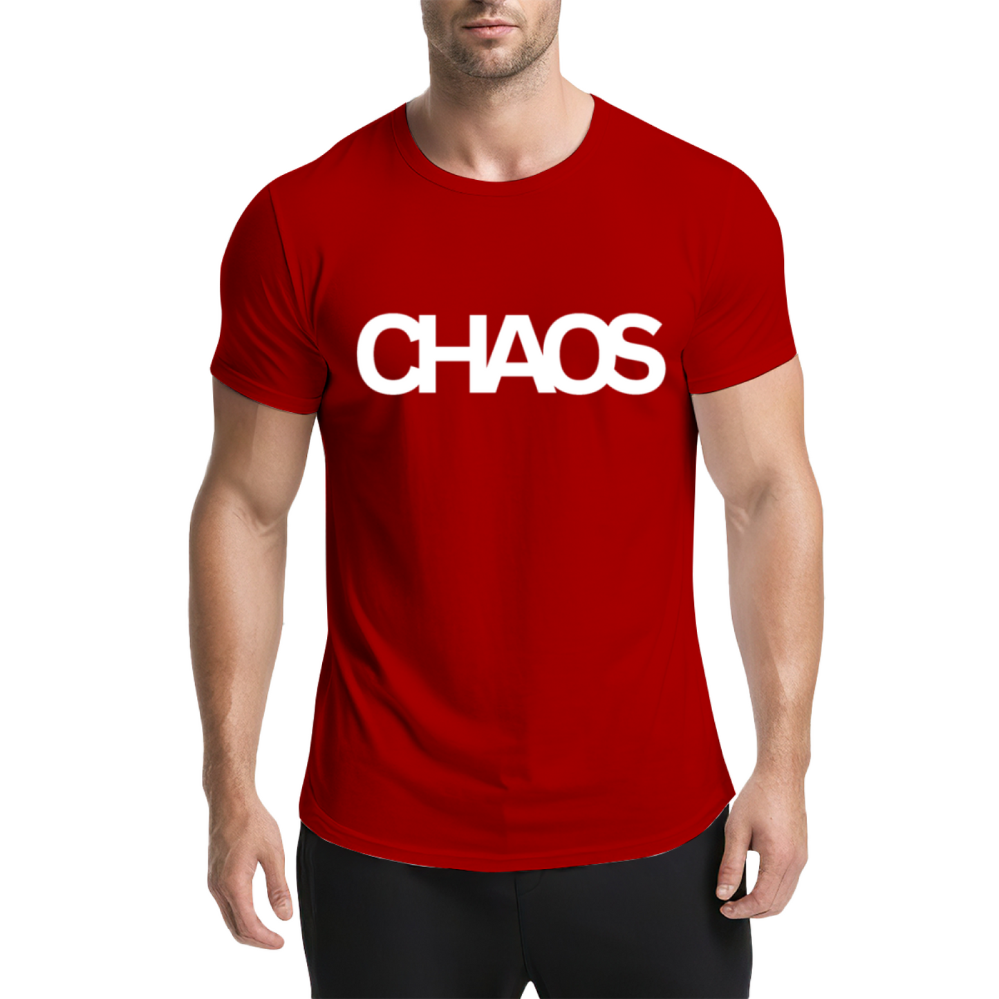 Minimal Chaos Letter Dark Navy T-Shirt, Dark Cool Daily Basic Oversized Tee