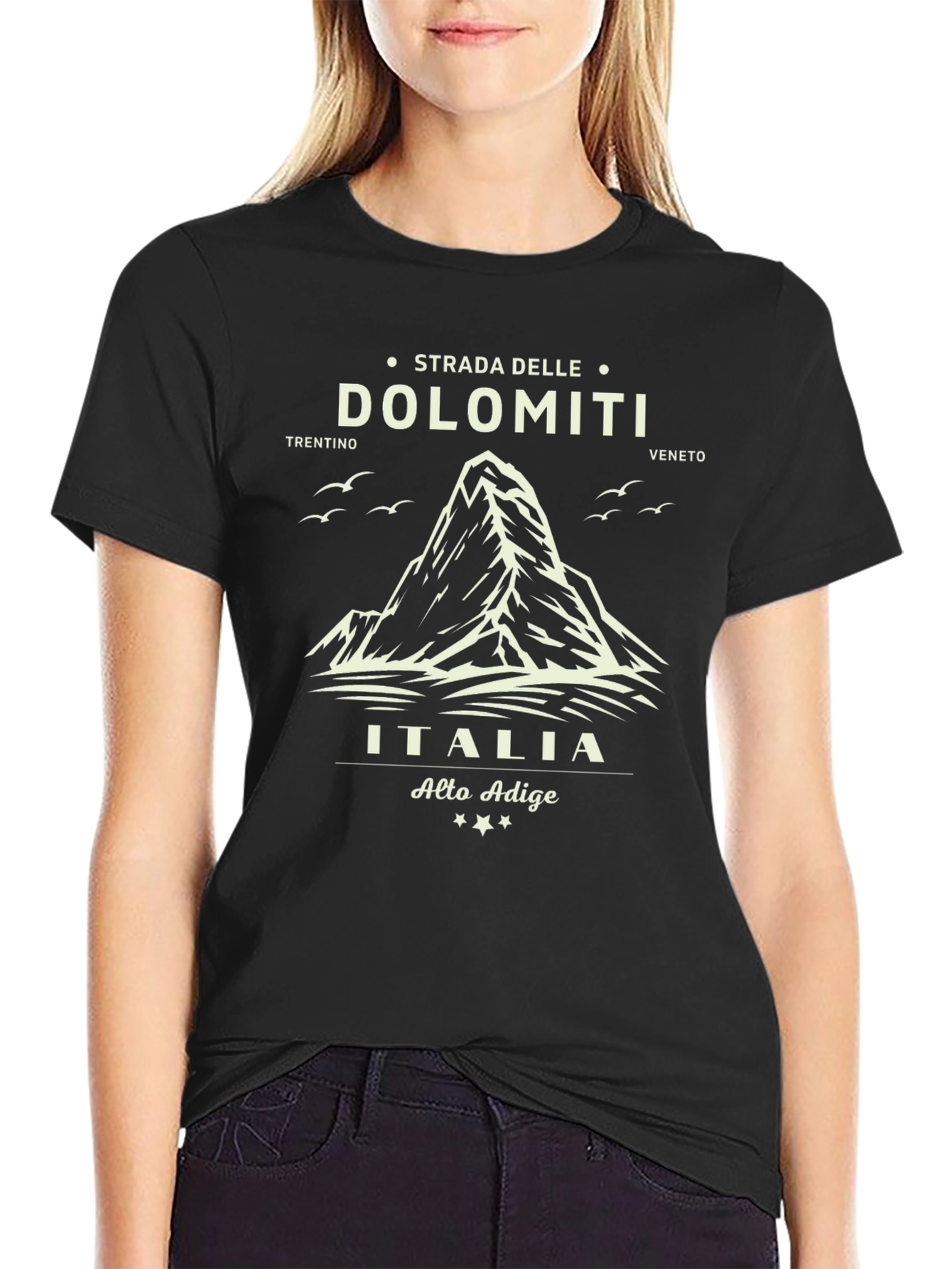 Dolomiti Italia Graphic T-Shirt - Black