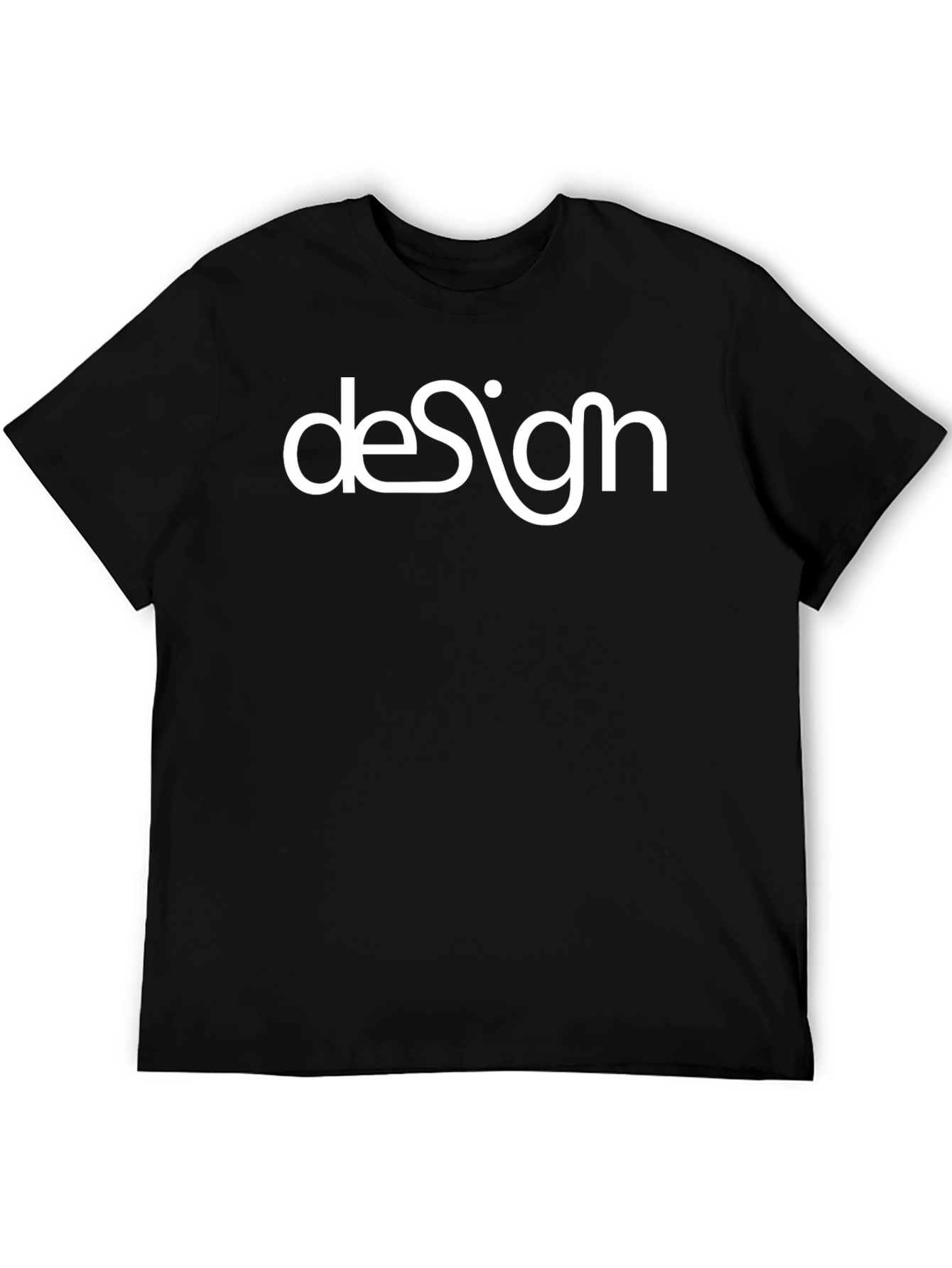 Stylish Design Graphic Black T-Shirt