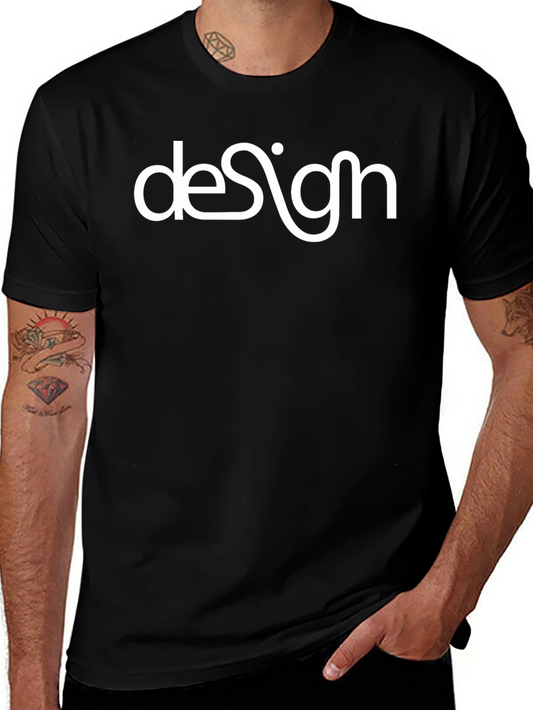 Stylish Design Graphic Black T-Shirt