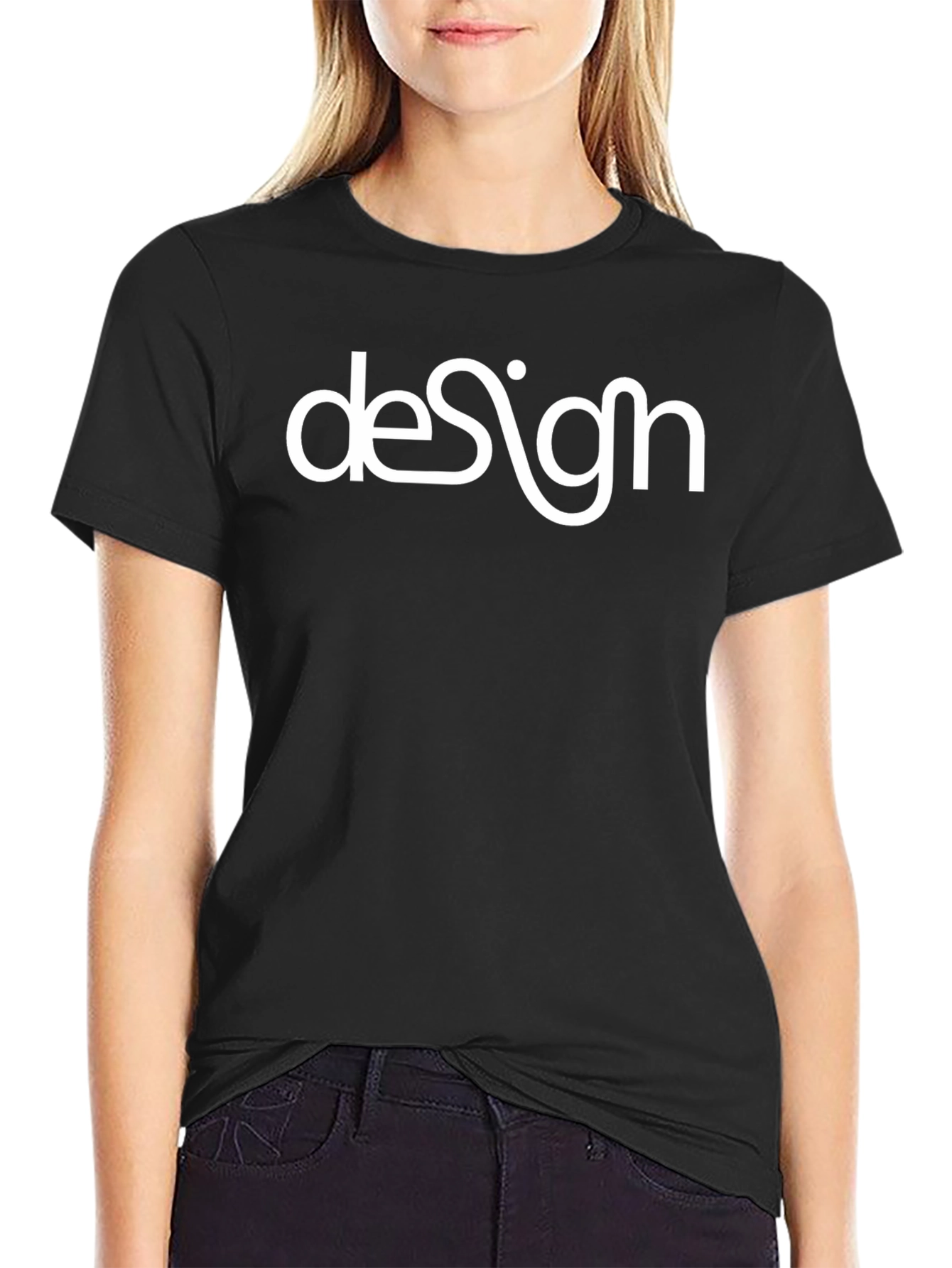 Stylish Design Graphic Black T-Shirt