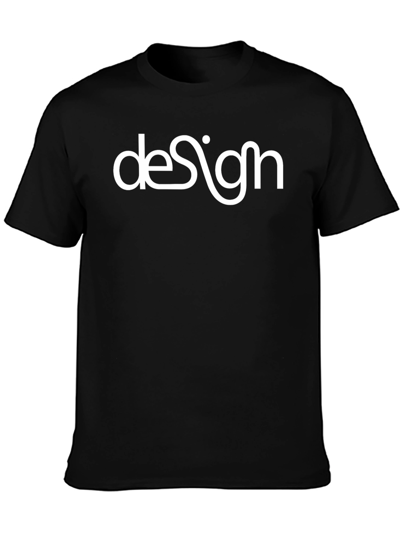 Stylish Design Graphic Black T-Shirt