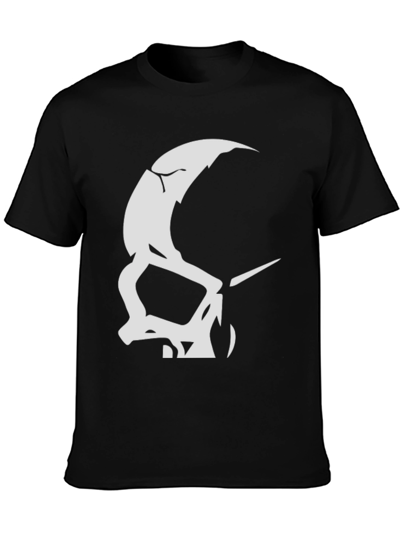 Skull Graphic Black T-Shirt - Edgy Streetwear