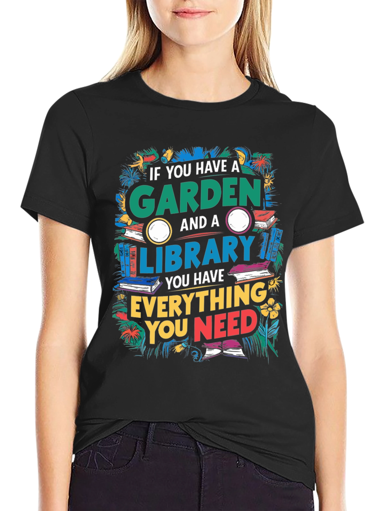 Garden and Library T-Shirt