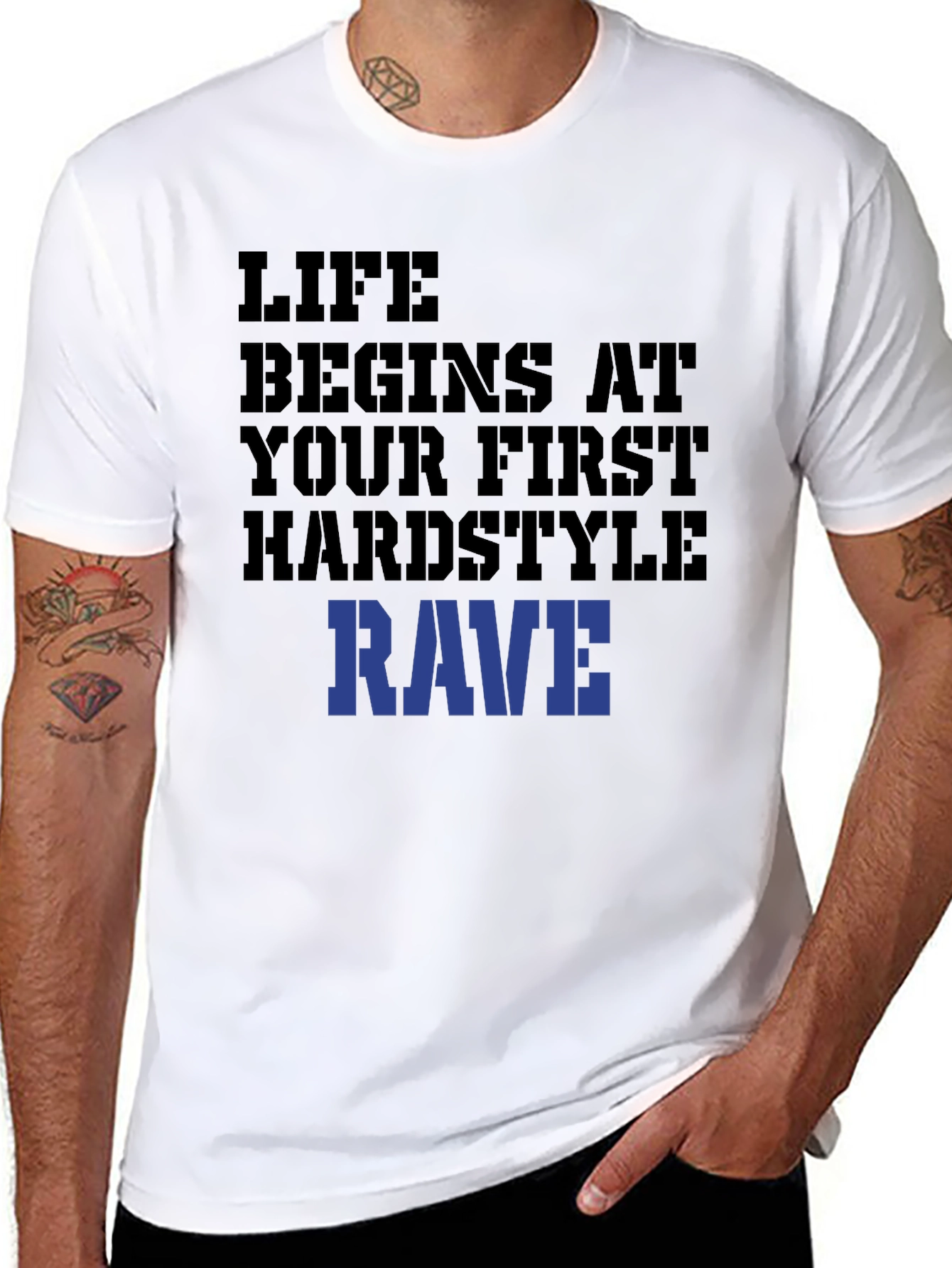 Life Begins At Your First Hardstyle Rave T-Shirt