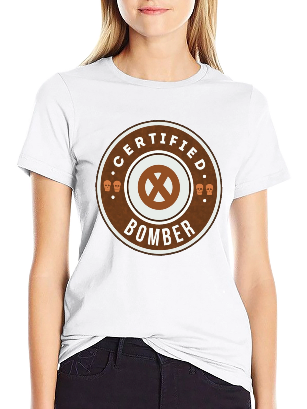 Certified Bomber Graphic Tee - Classic Black Cotton T-Shirt
