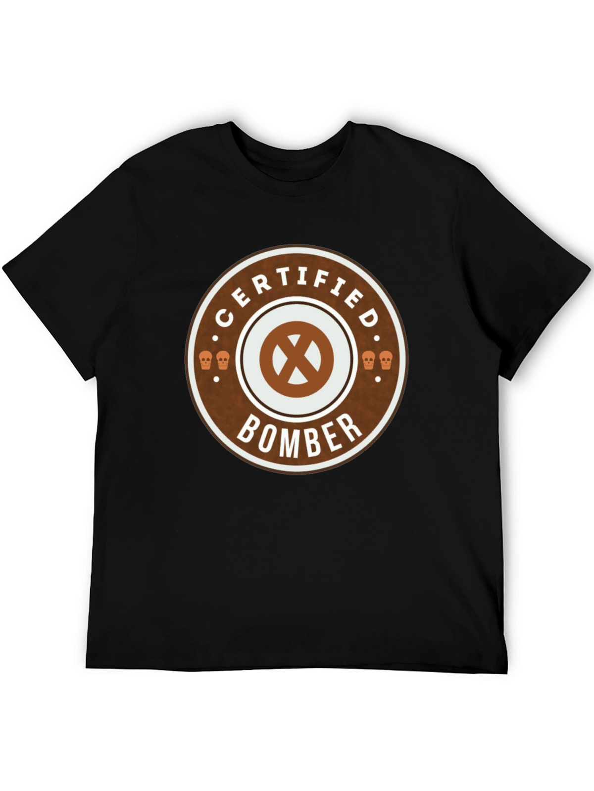 Certified Bomber Graphic Tee - Classic Black Cotton T-Shirt