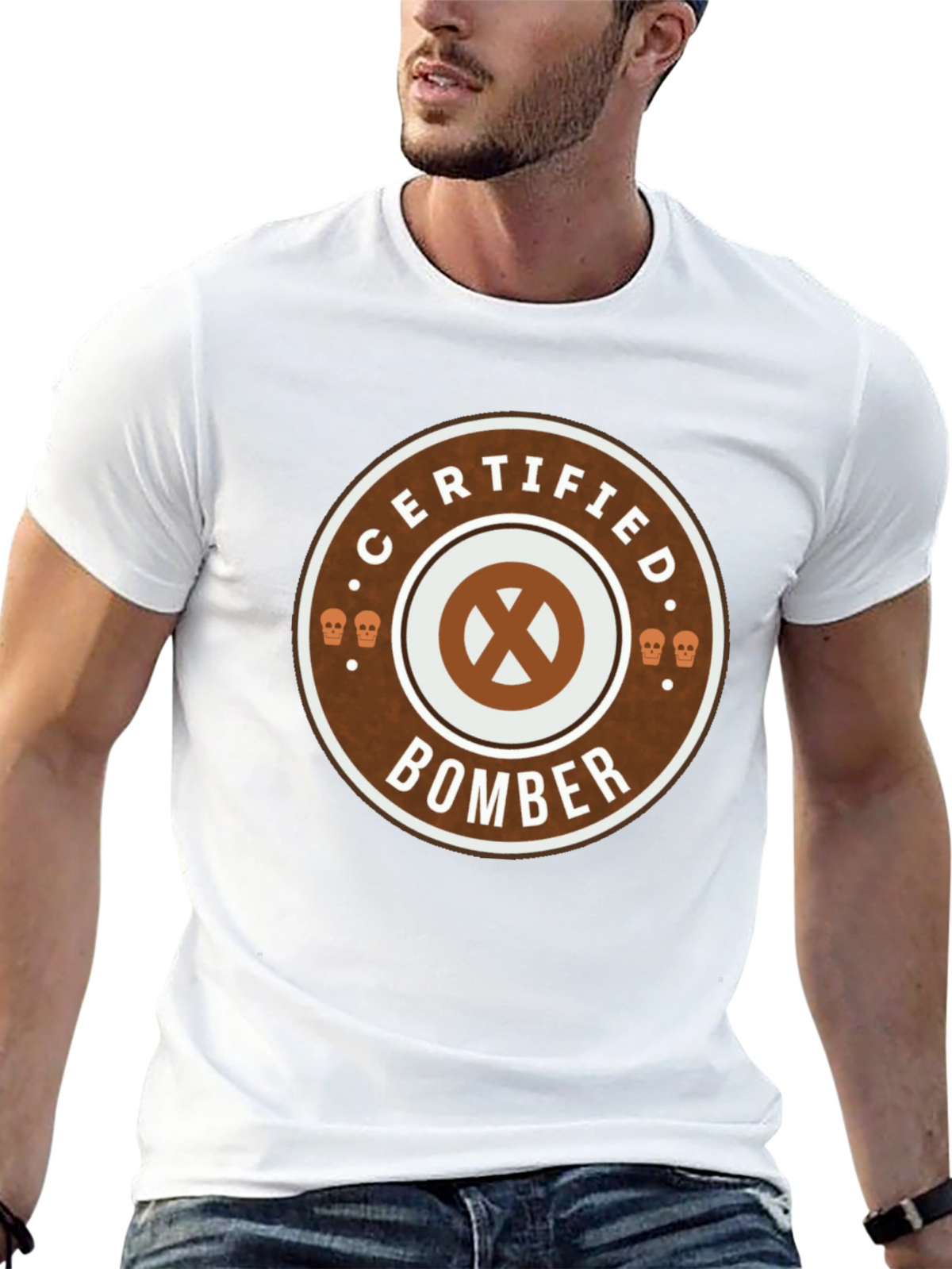 Certified Bomber Graphic Tee - Classic Black Cotton T-Shirt