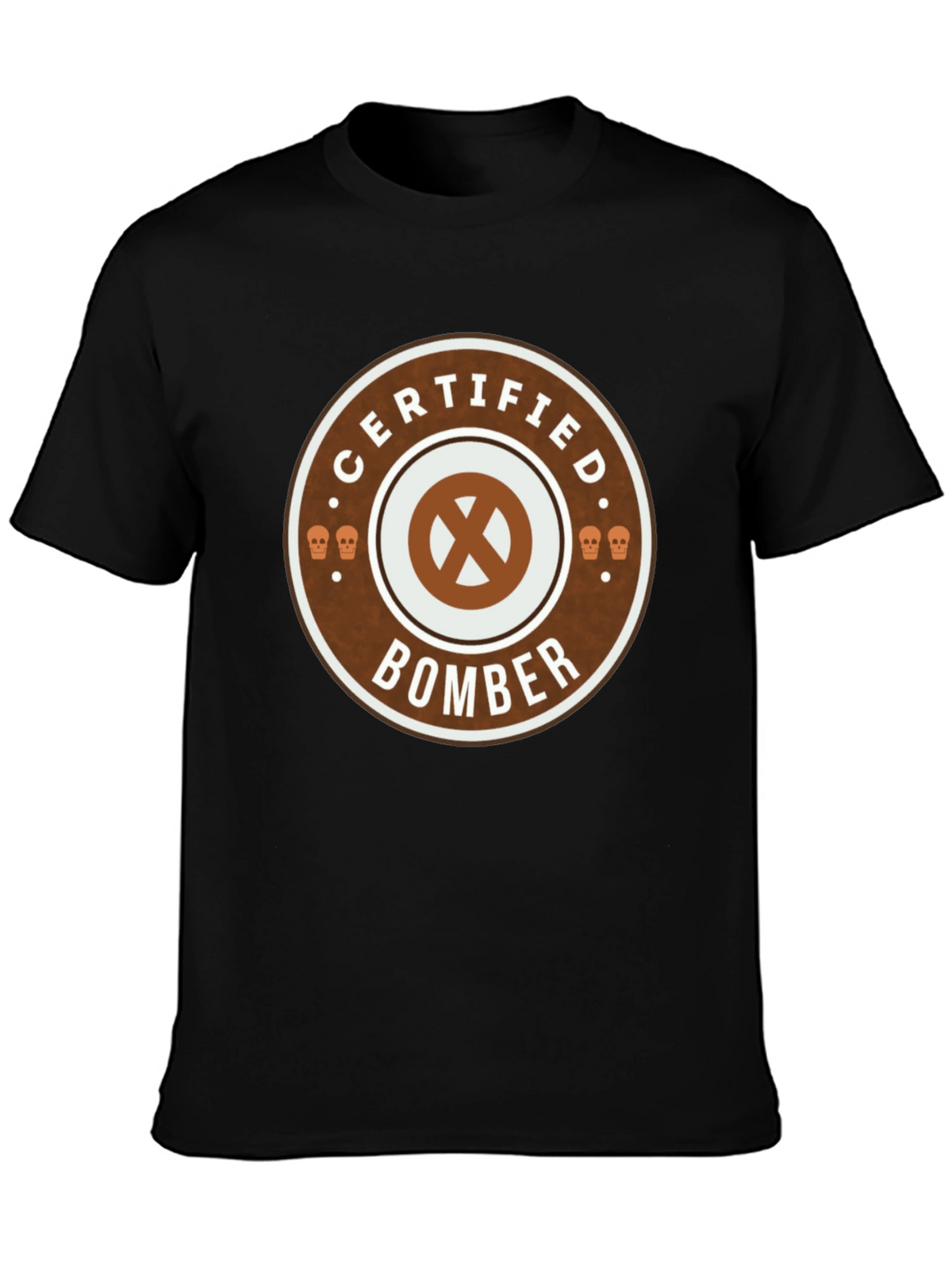 Certified Bomber Graphic Tee - Classic Black Cotton T-Shirt