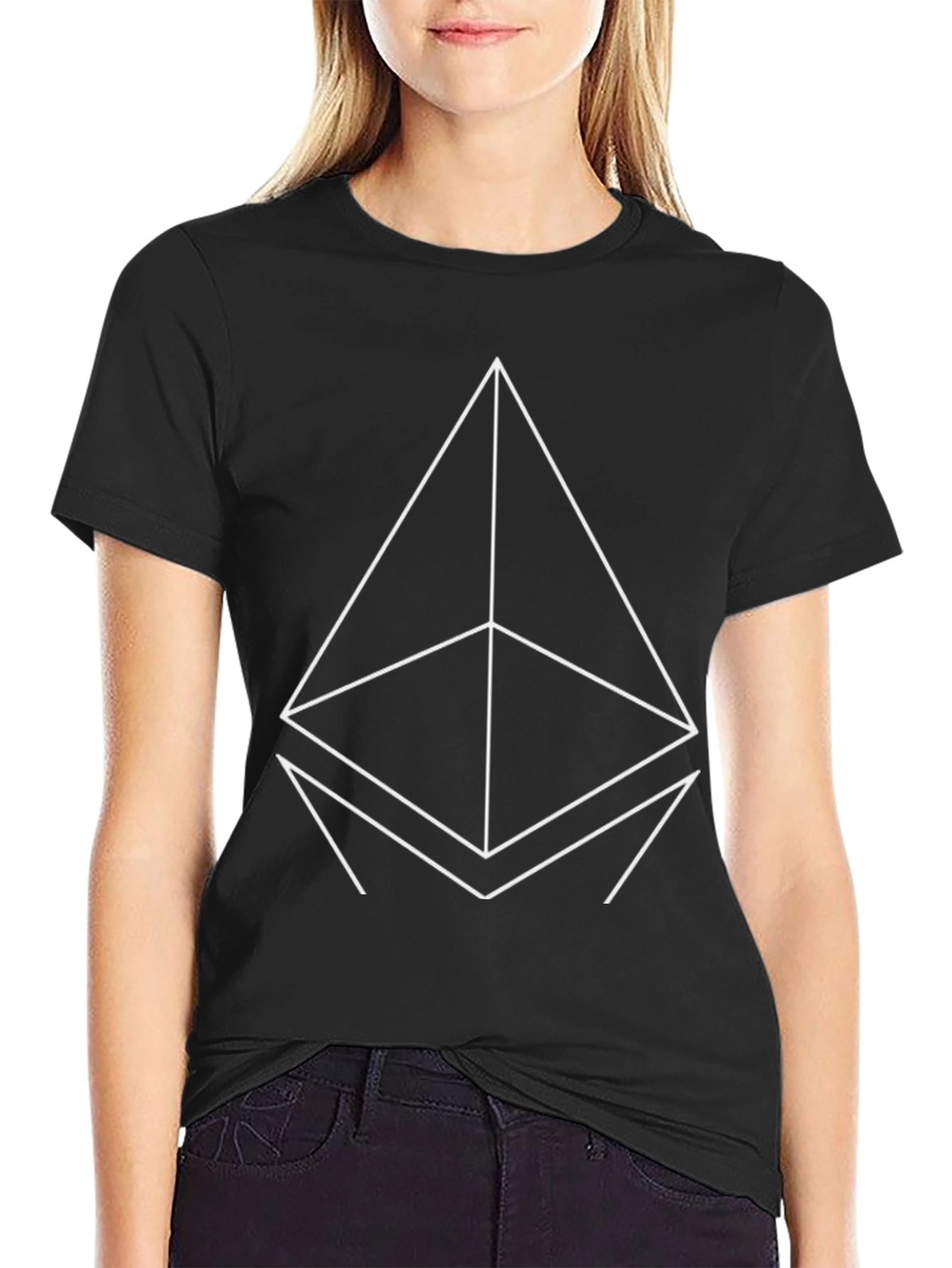 Ethereum Logo Black T-Shirt Crypto Fashion