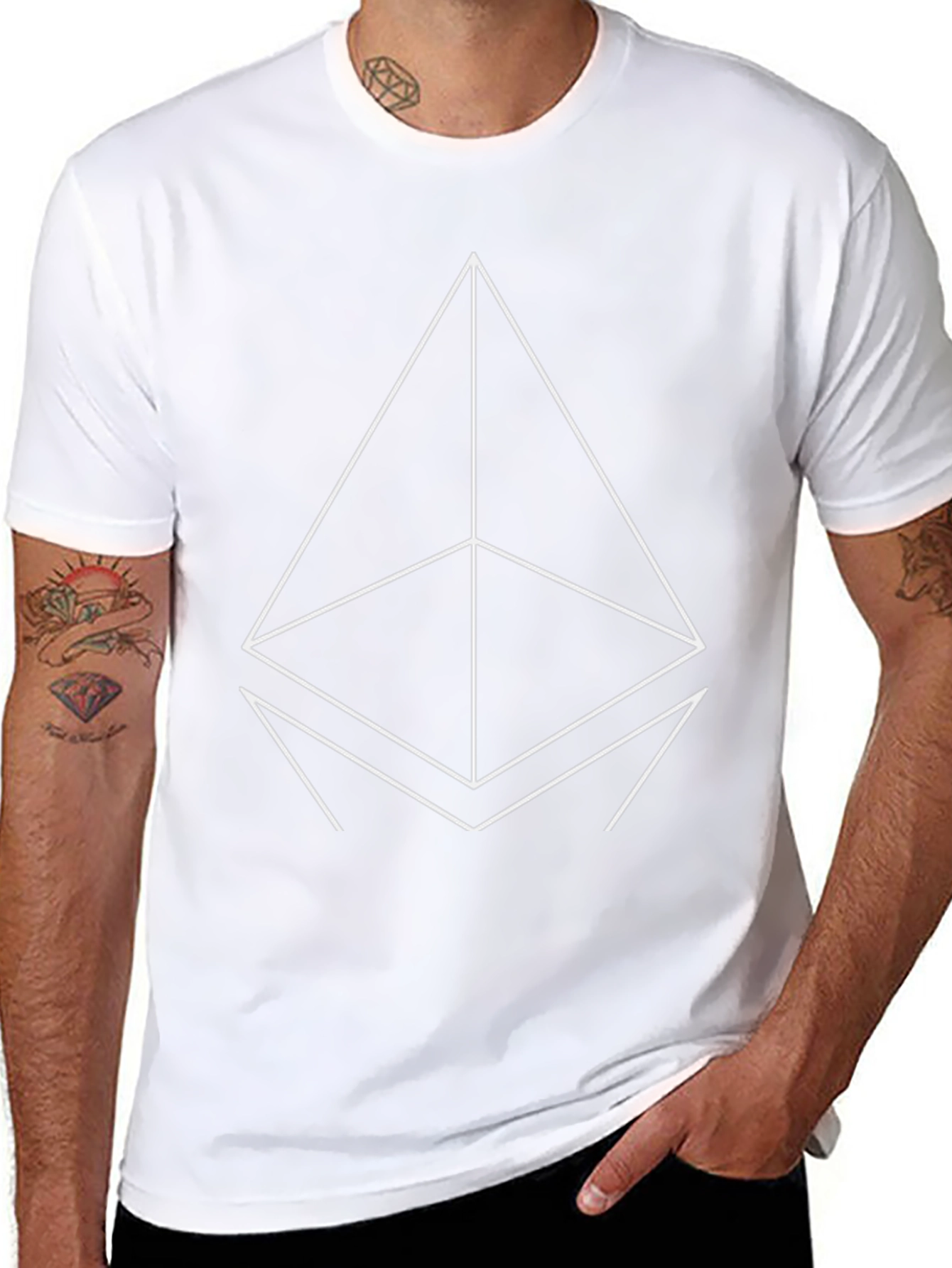 Ethereum Logo Black T-Shirt Crypto Fashion