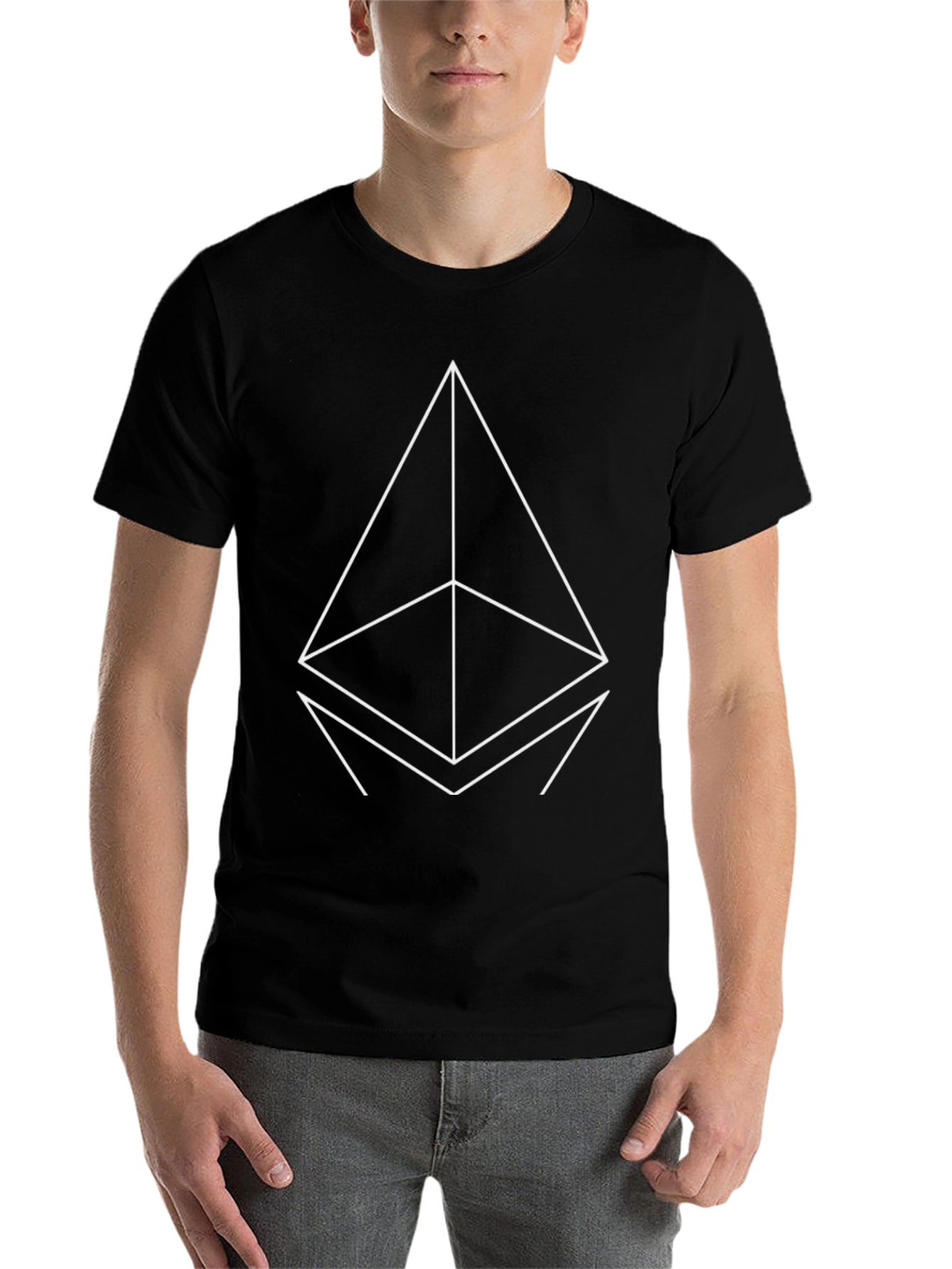 Ethereum Logo Black T-Shirt Crypto Fashion