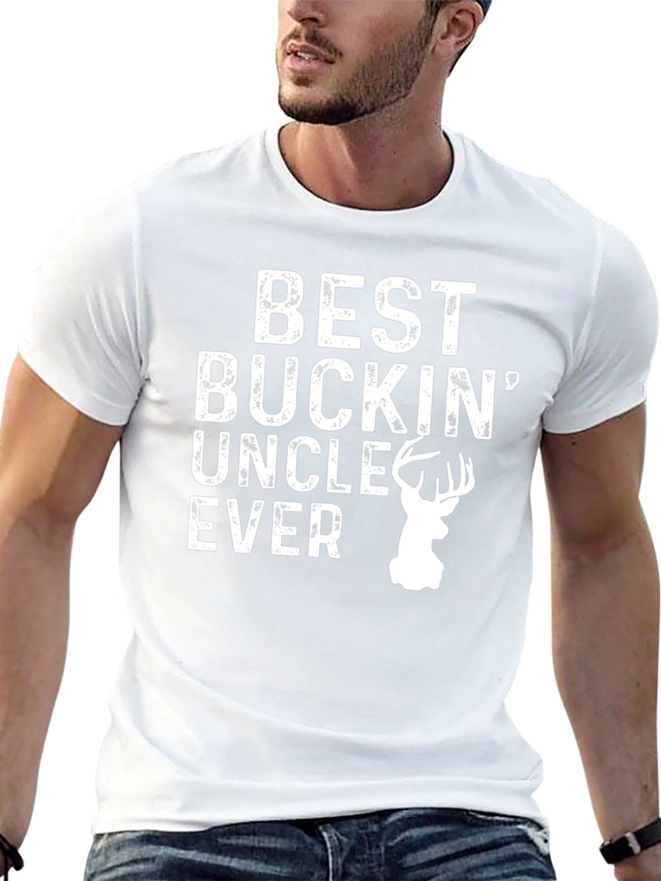 Best Buckin Uncle Ever T-Shirt - Hunting Tee