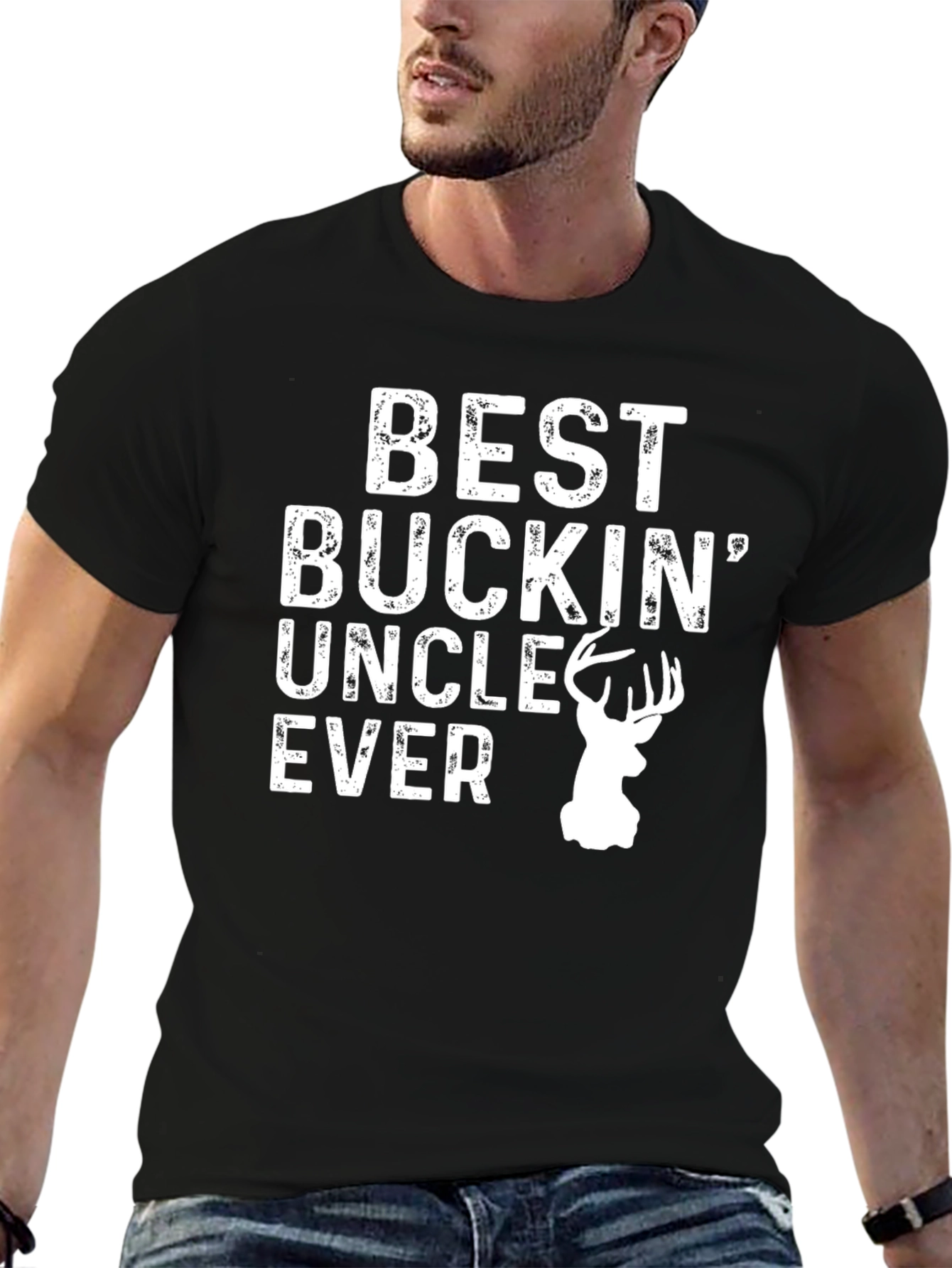 Best Buckin Uncle Ever T-Shirt - Hunting Tee