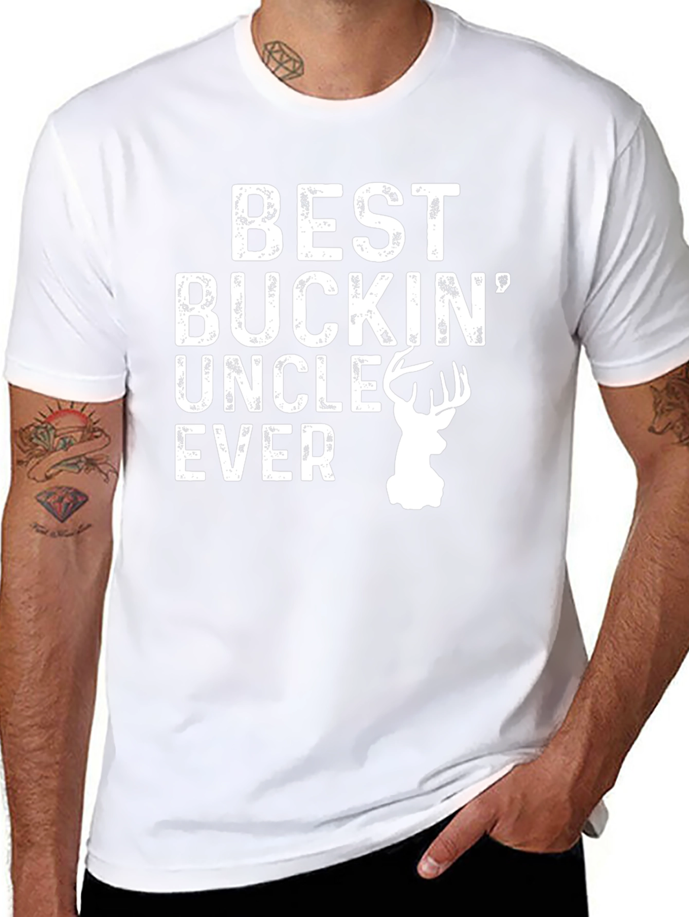 Best Buckin Uncle Ever T-Shirt - Hunting Tee