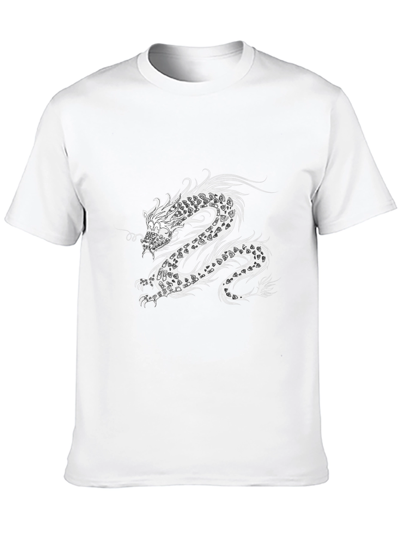 Dragon Graphic Black Tee - Stylish Mens Casual Shirt
