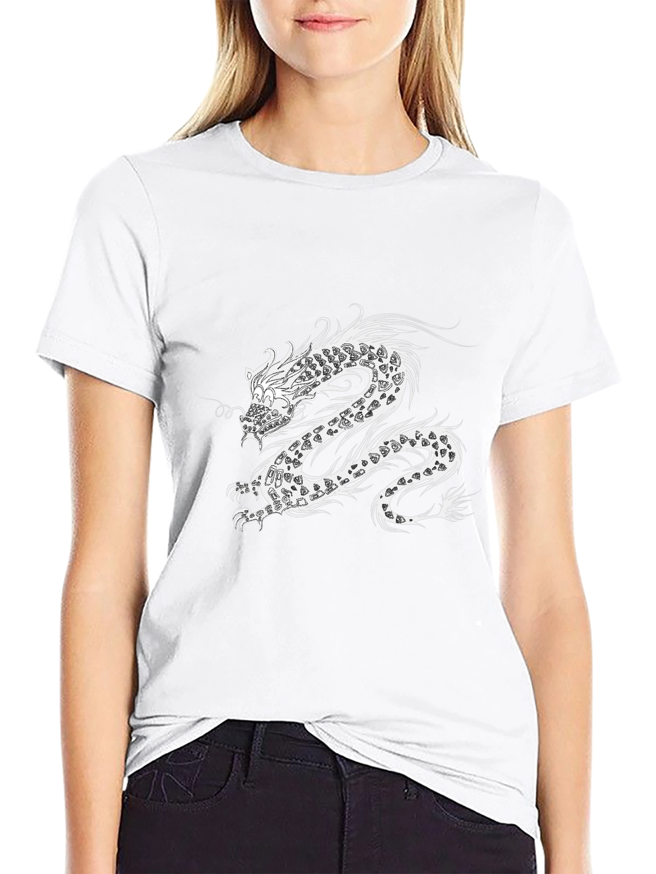 Dragon Graphic Black Tee - Stylish Mens Casual Shirt