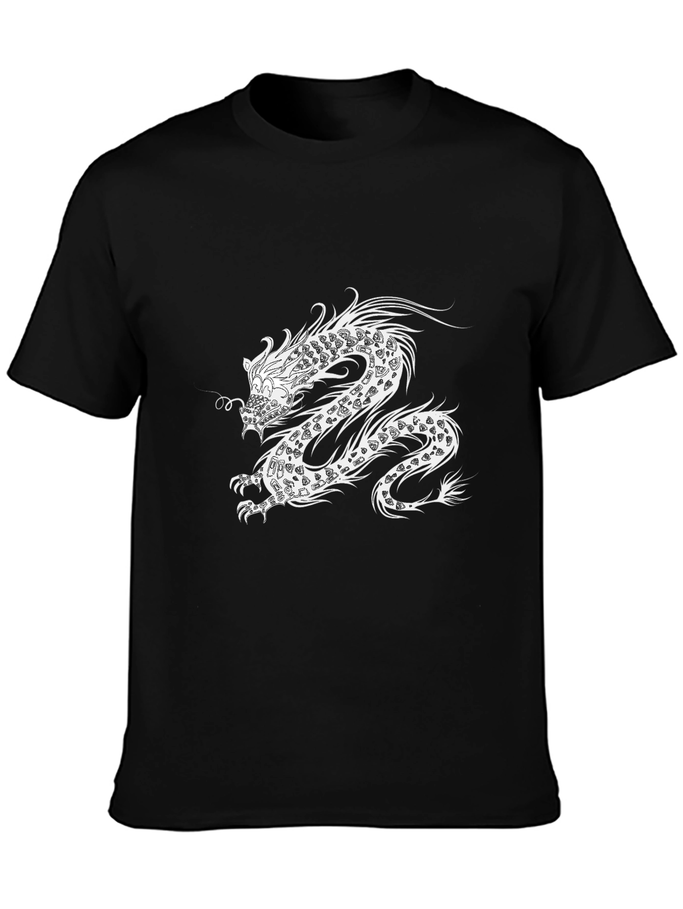 Dragon Graphic Black Tee - Stylish Mens Casual Shirt