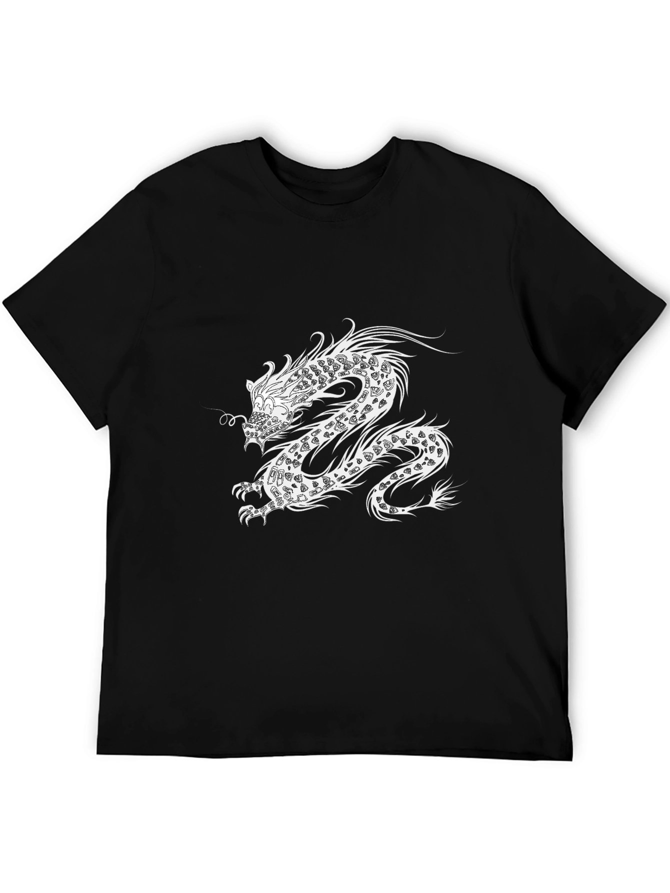 Dragon Graphic Black Tee - Stylish Mens Casual Shirt