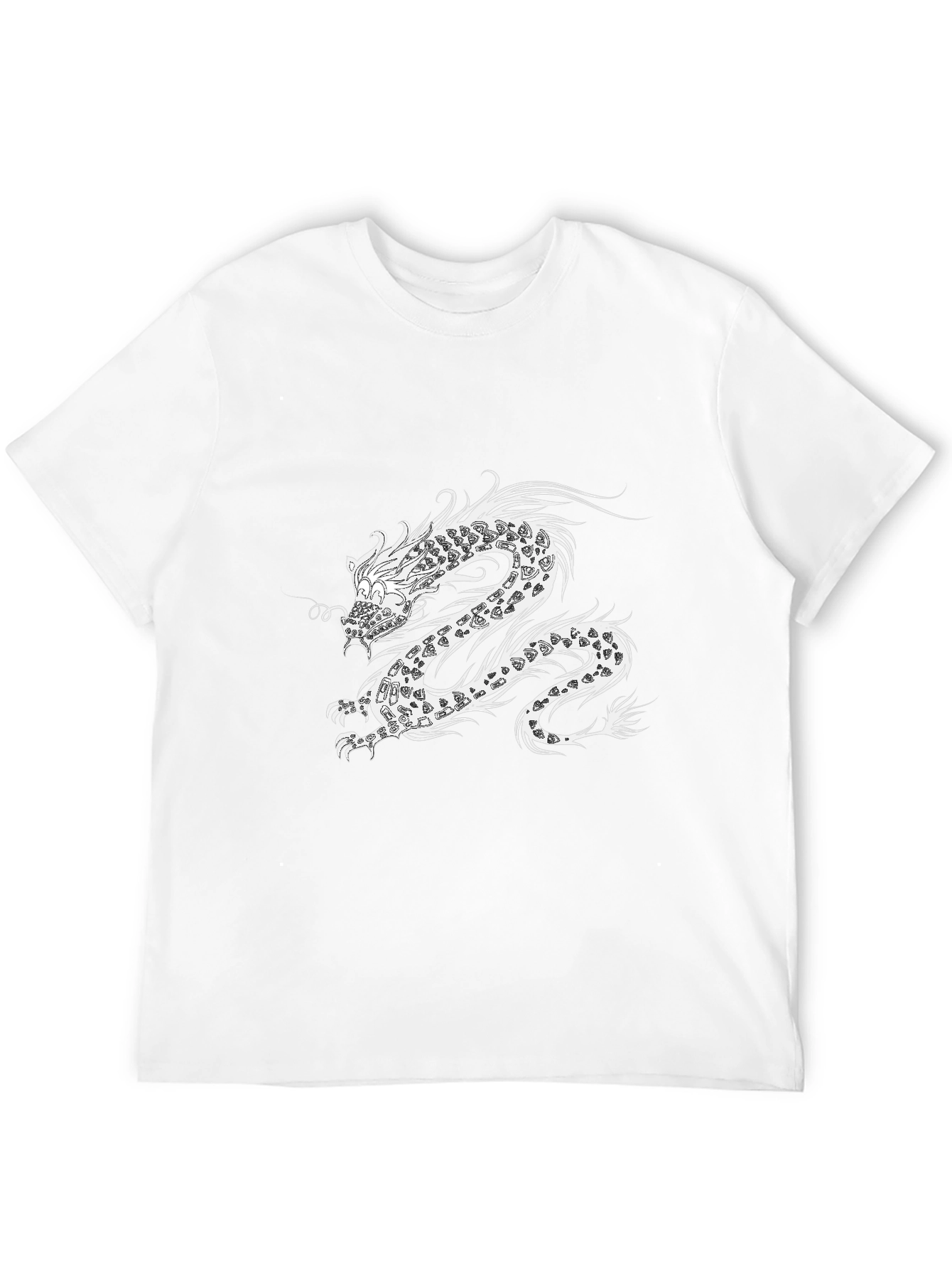 Dragon Graphic Black Tee - Stylish Mens Casual Shirt