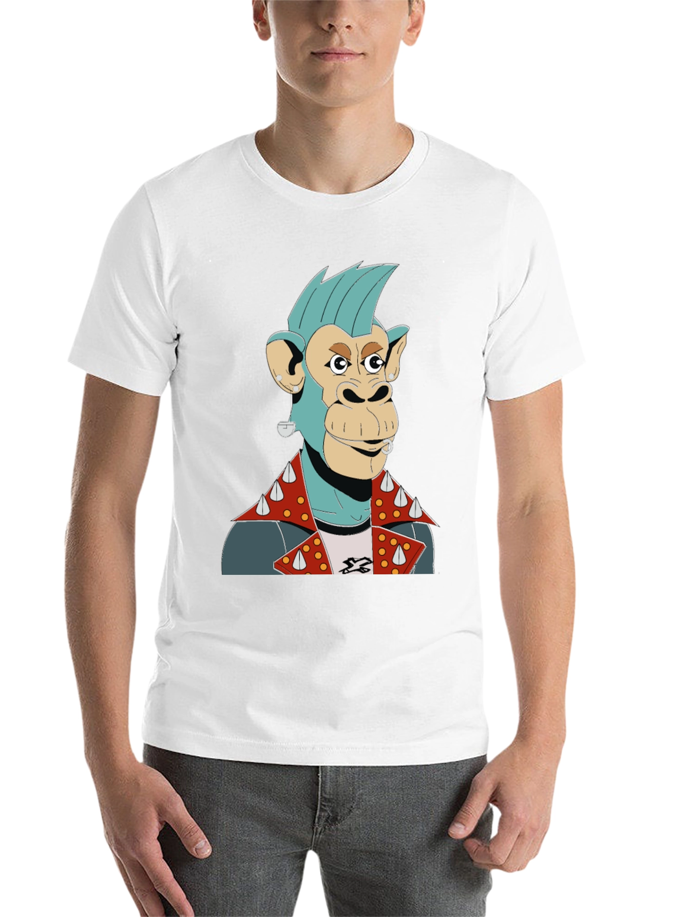 Punk Ape Graphic Tee - Unique Mens T-Shirt