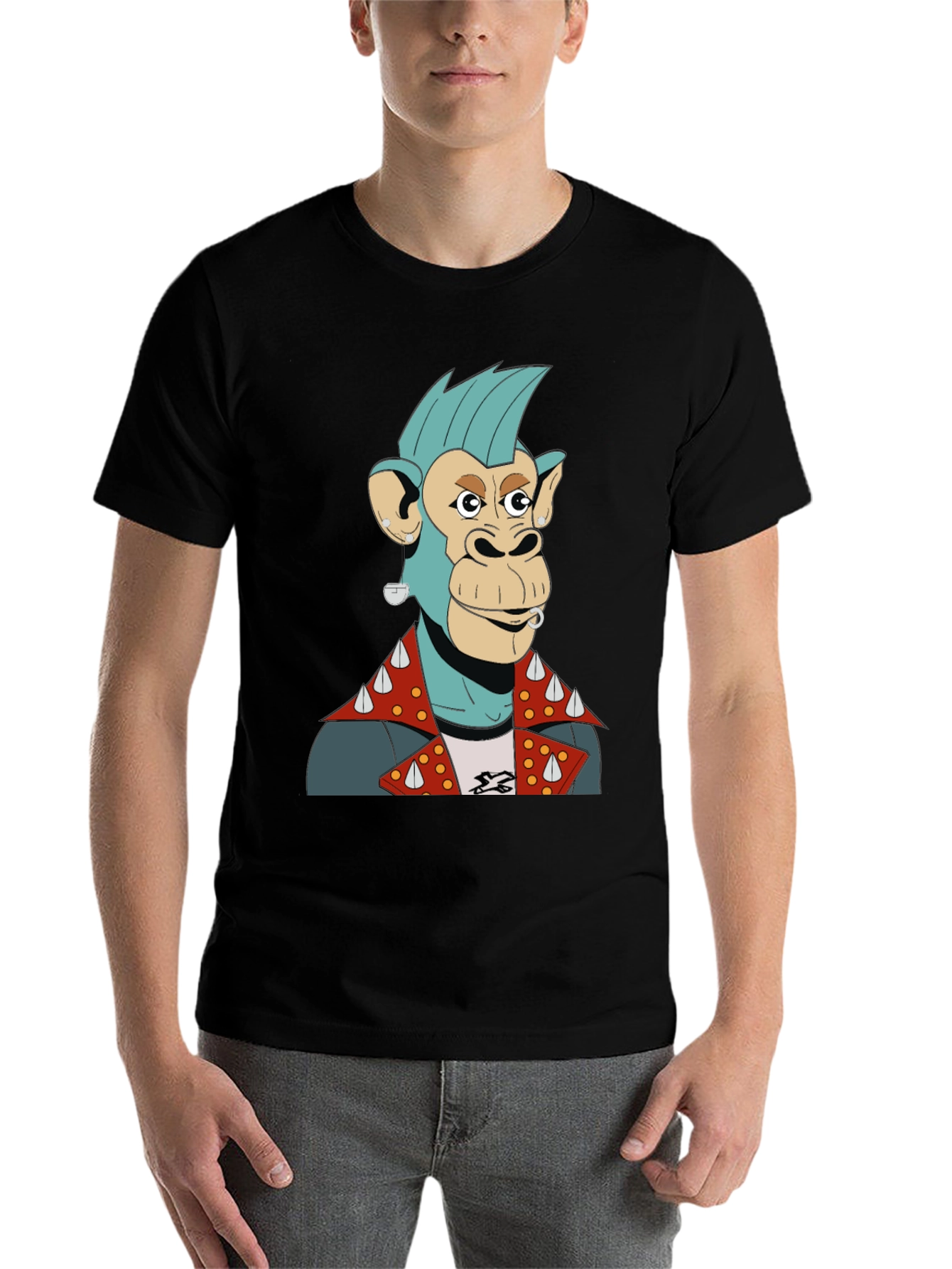 Punk Ape Graphic Tee - Unique Mens T-Shirt