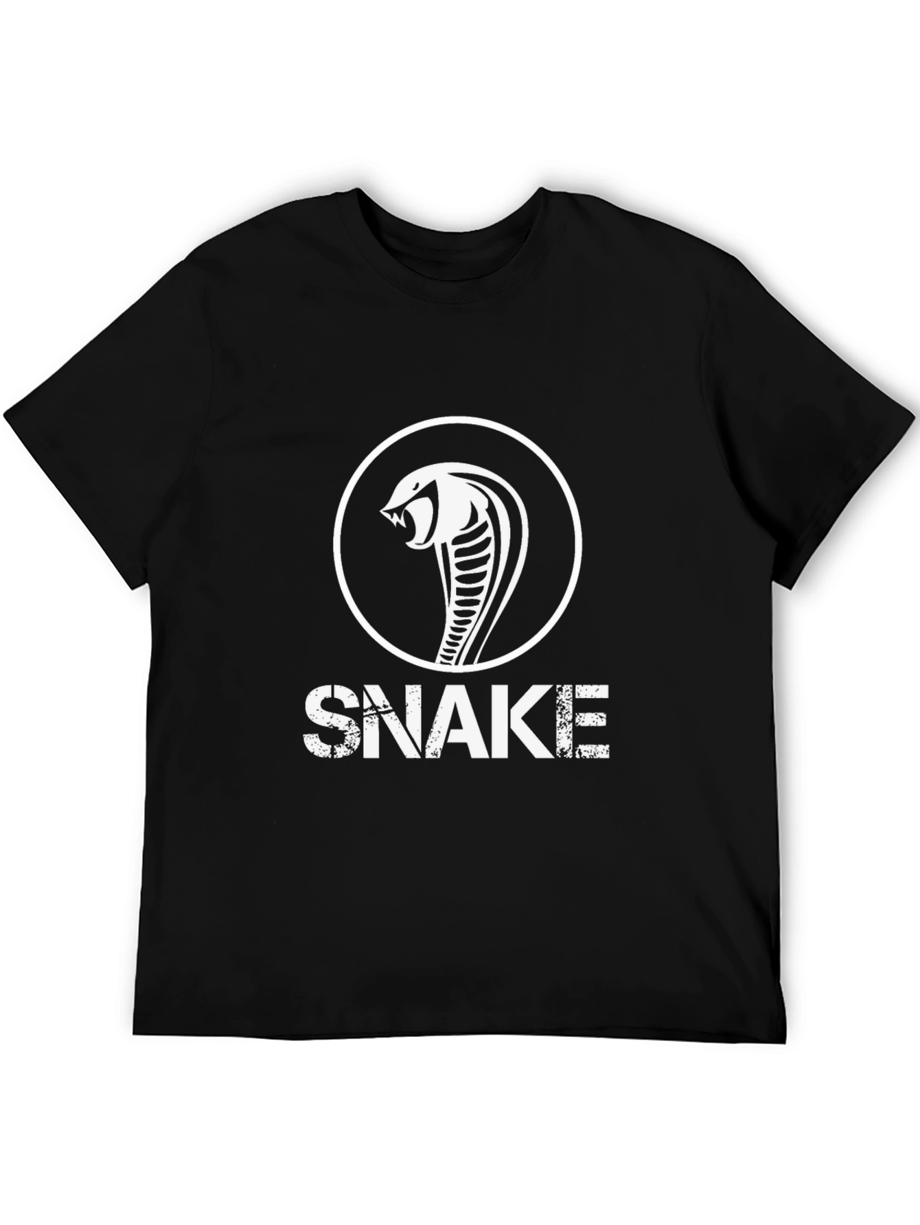 Mens Snake Graphic T-Shirt - Cool Cobra Design