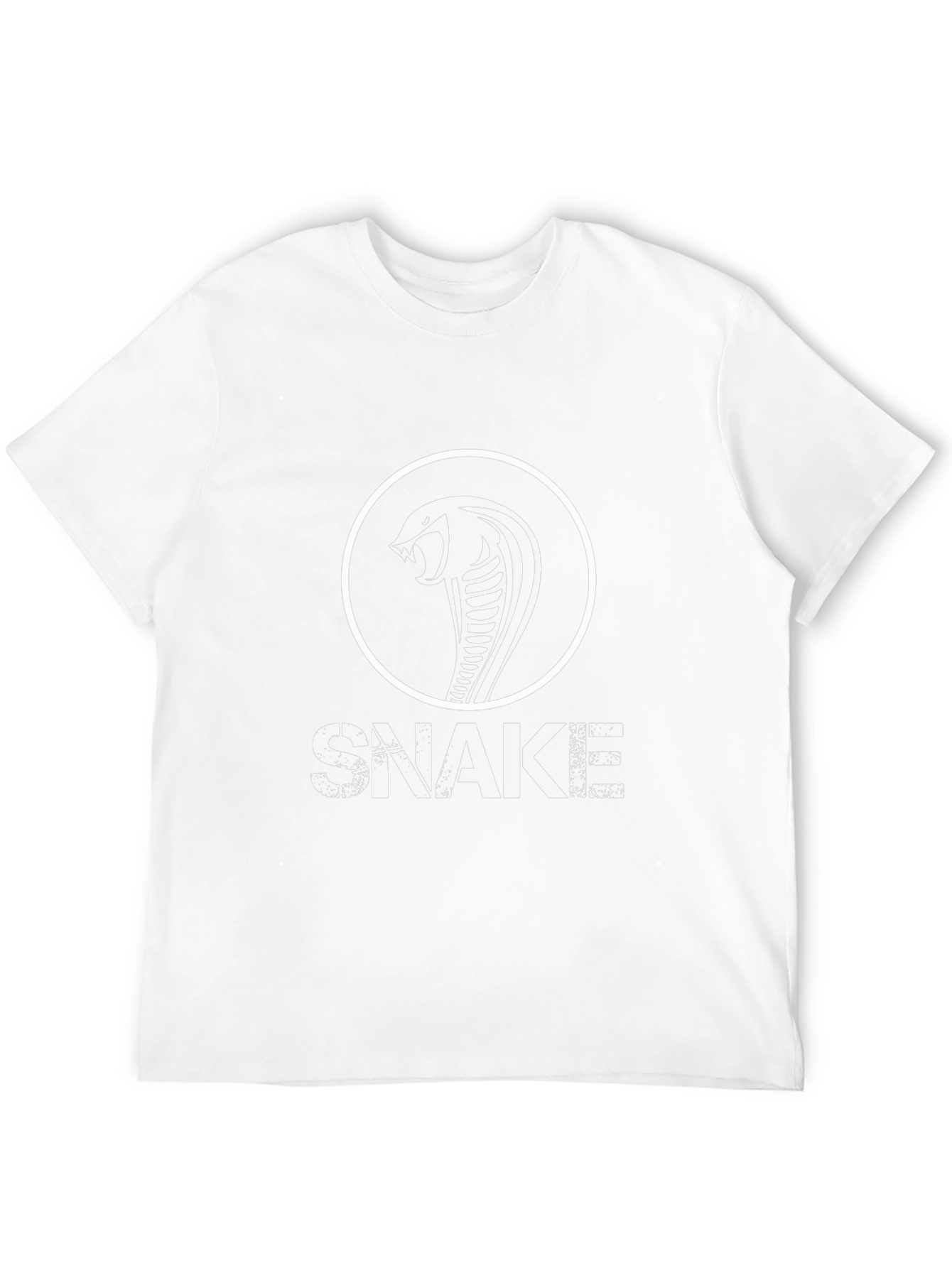 Mens Snake Graphic T-Shirt - Cool Cobra Design