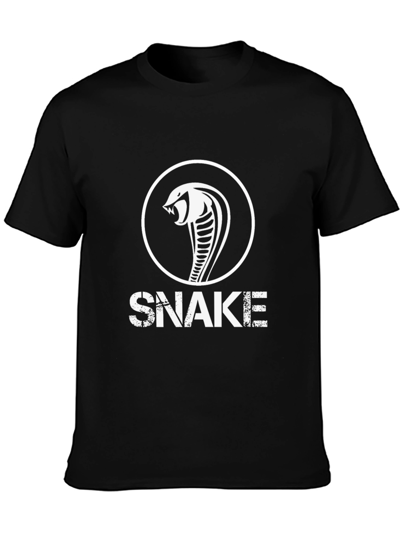 Mens Snake Graphic T-Shirt - Cool Cobra Design