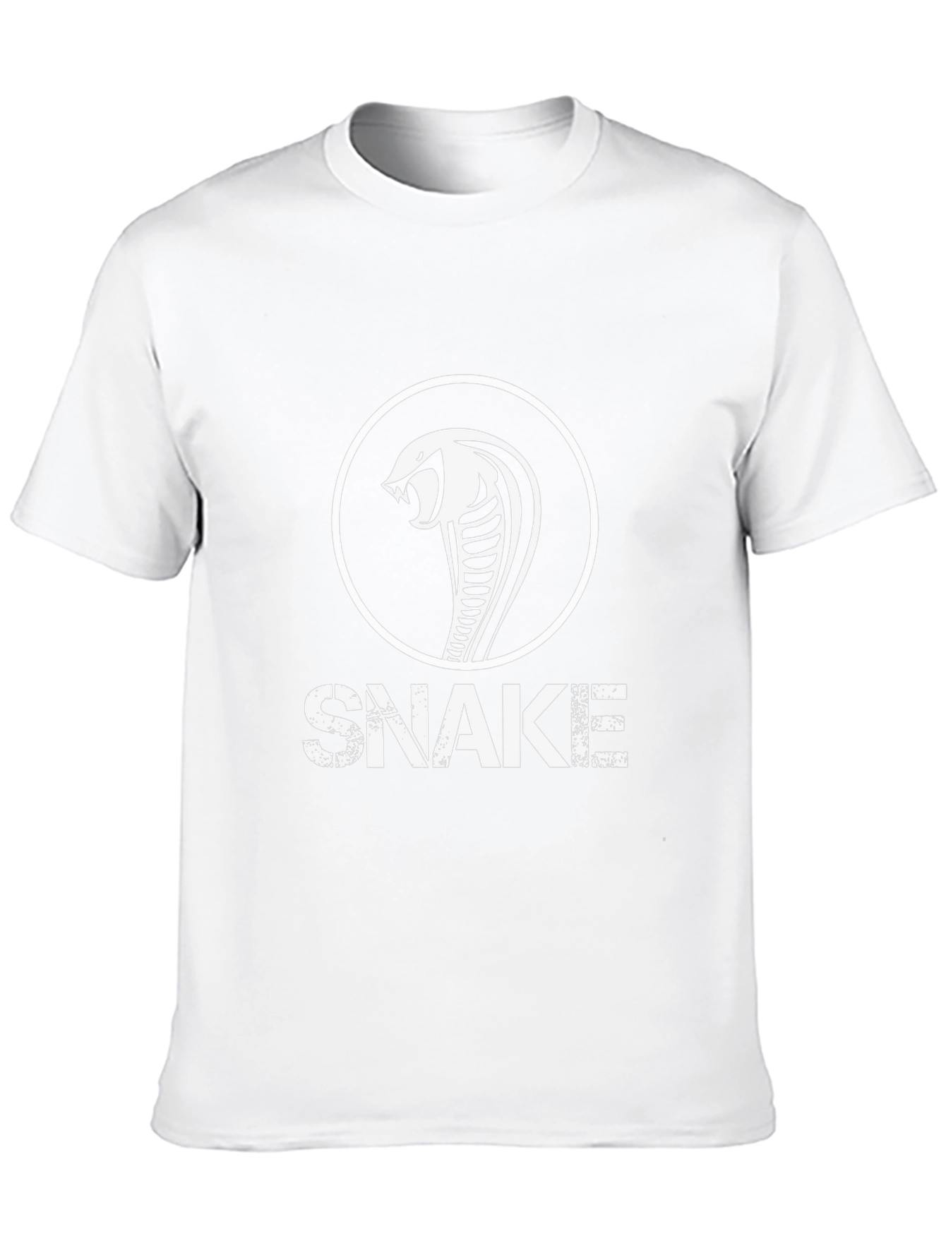 Mens Snake Graphic T-Shirt - Cool Cobra Design