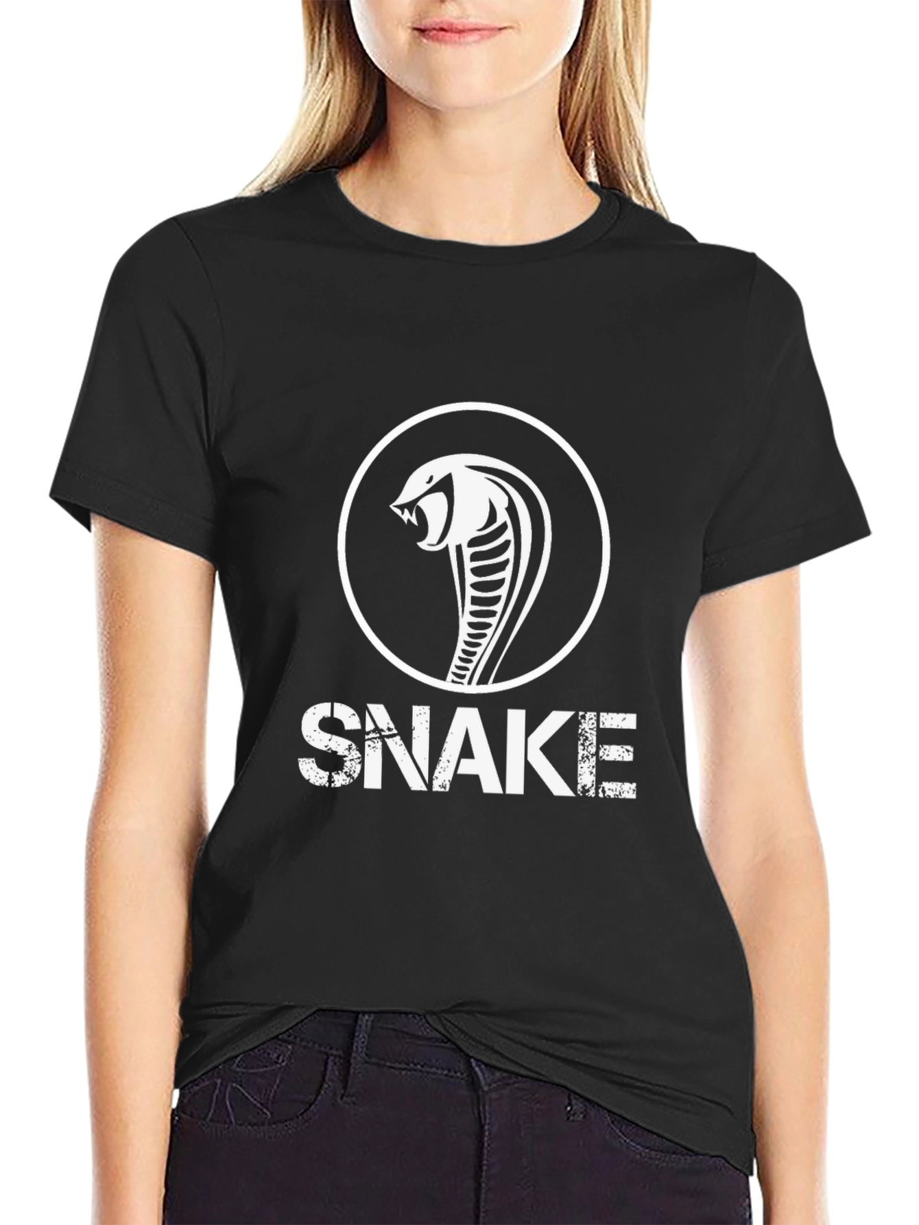 Mens Snake Graphic T-Shirt - Cool Cobra Design