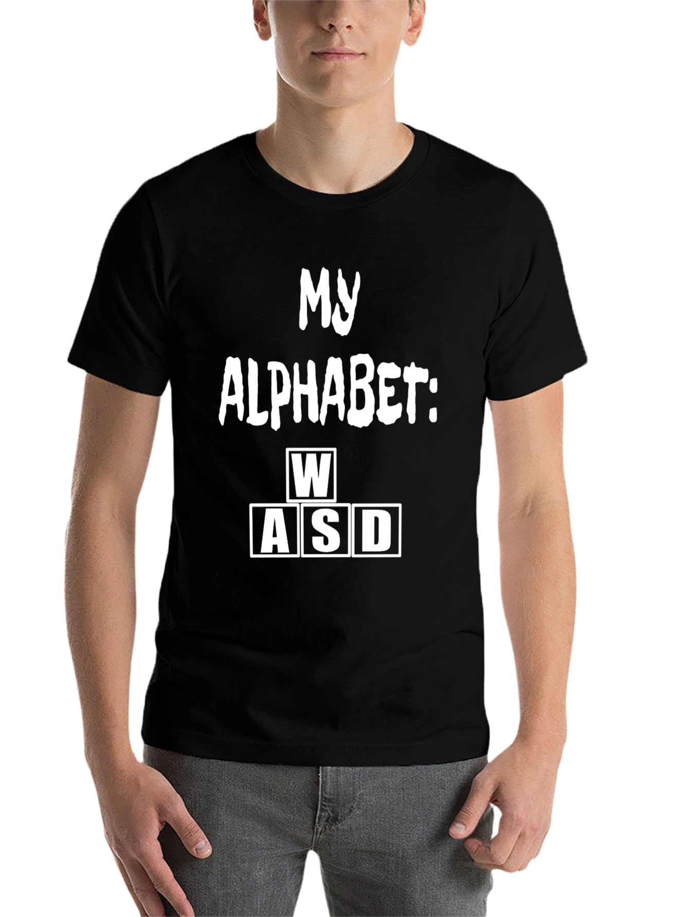 Gamer WASD T-Shirt - My Alphabet Funny Tee