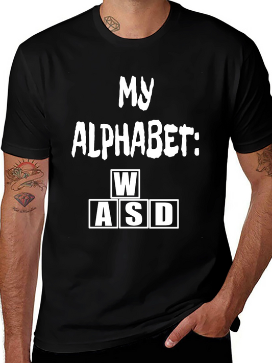 Gamer WASD T-Shirt - My Alphabet Funny Tee