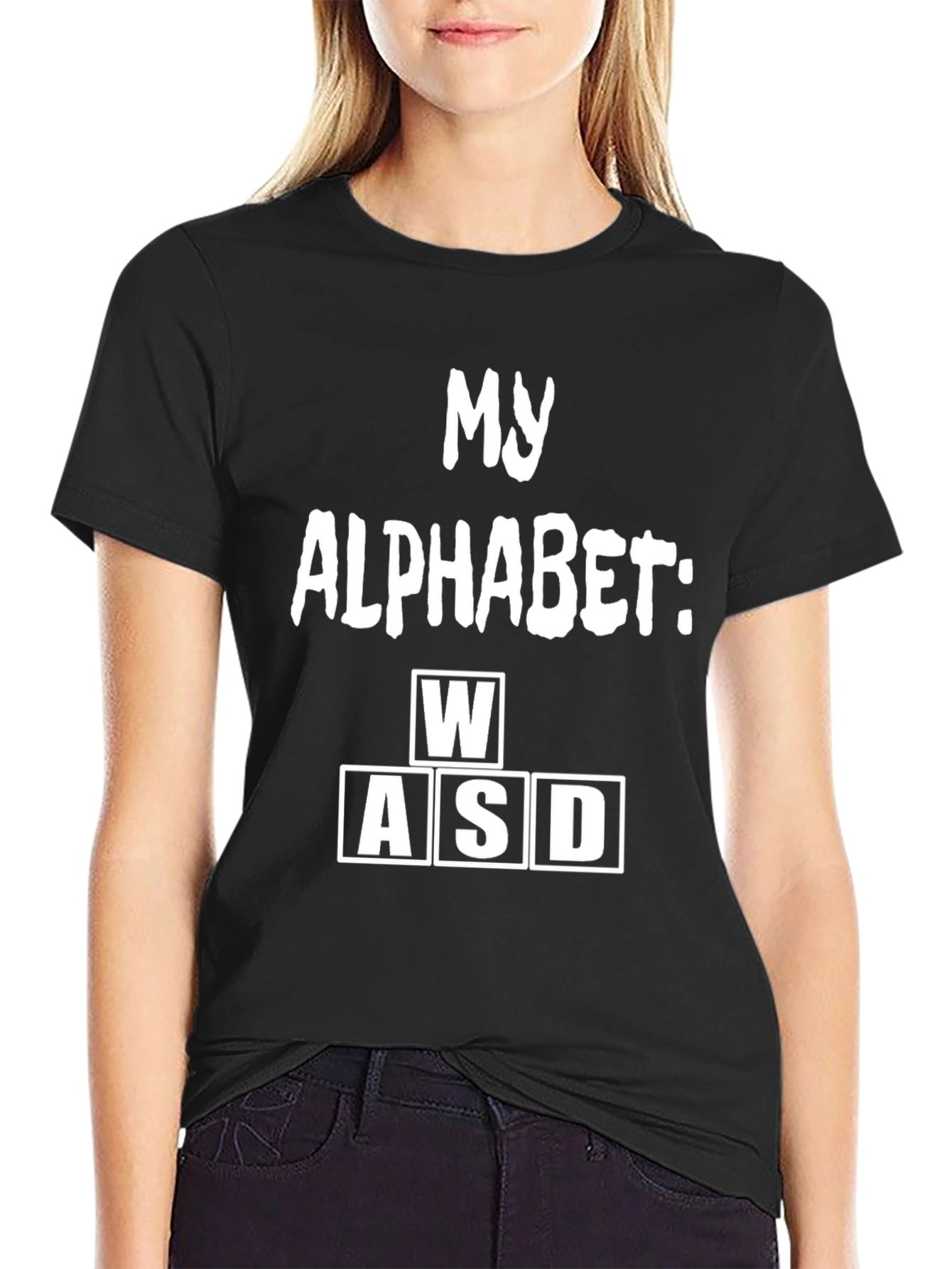 Gamer WASD T-Shirt - My Alphabet Funny Tee