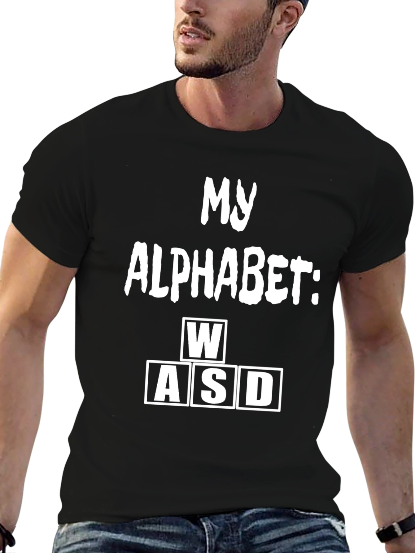 Gamer WASD T-Shirt - My Alphabet Funny Tee