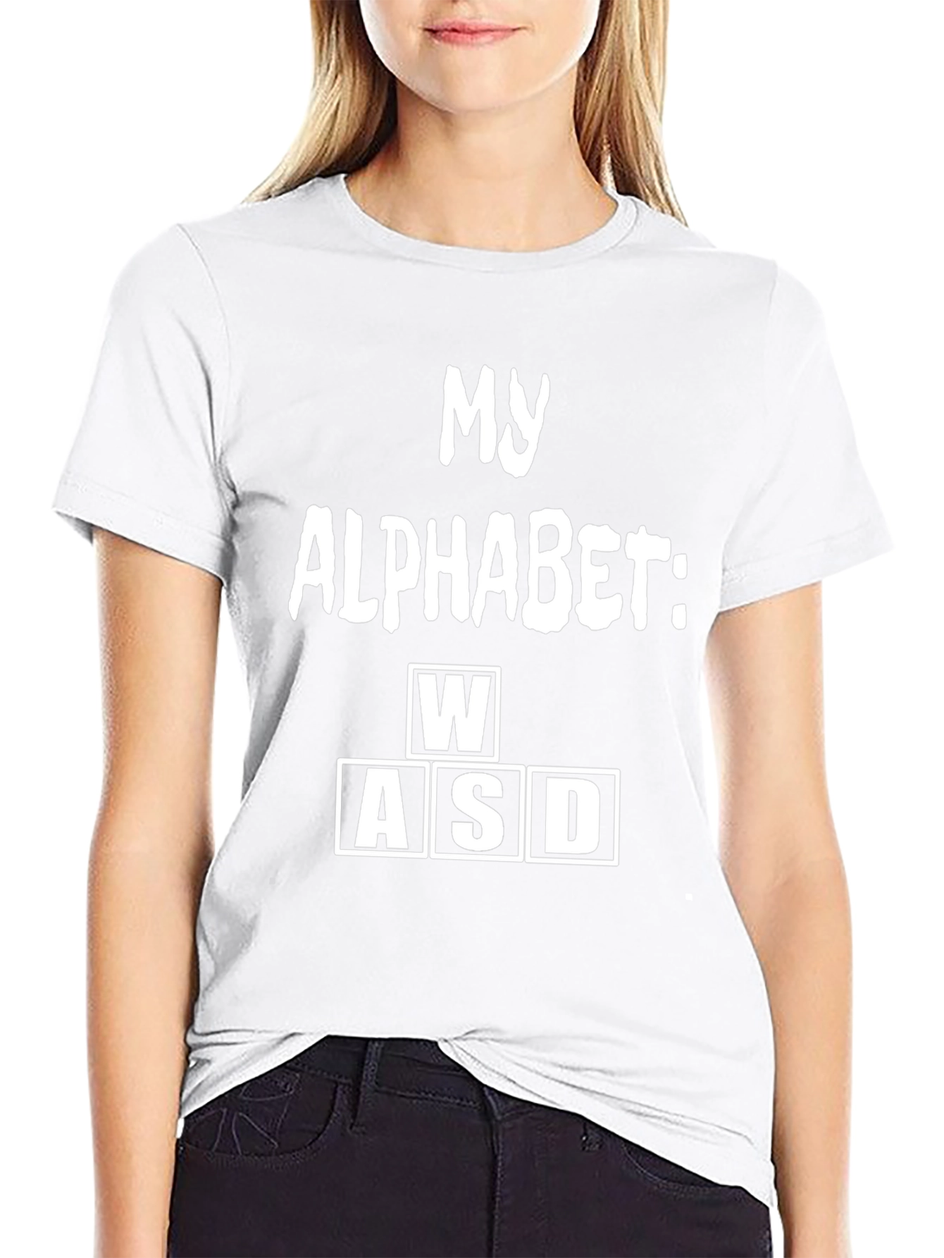 Gamer WASD T-Shirt - My Alphabet Funny Tee