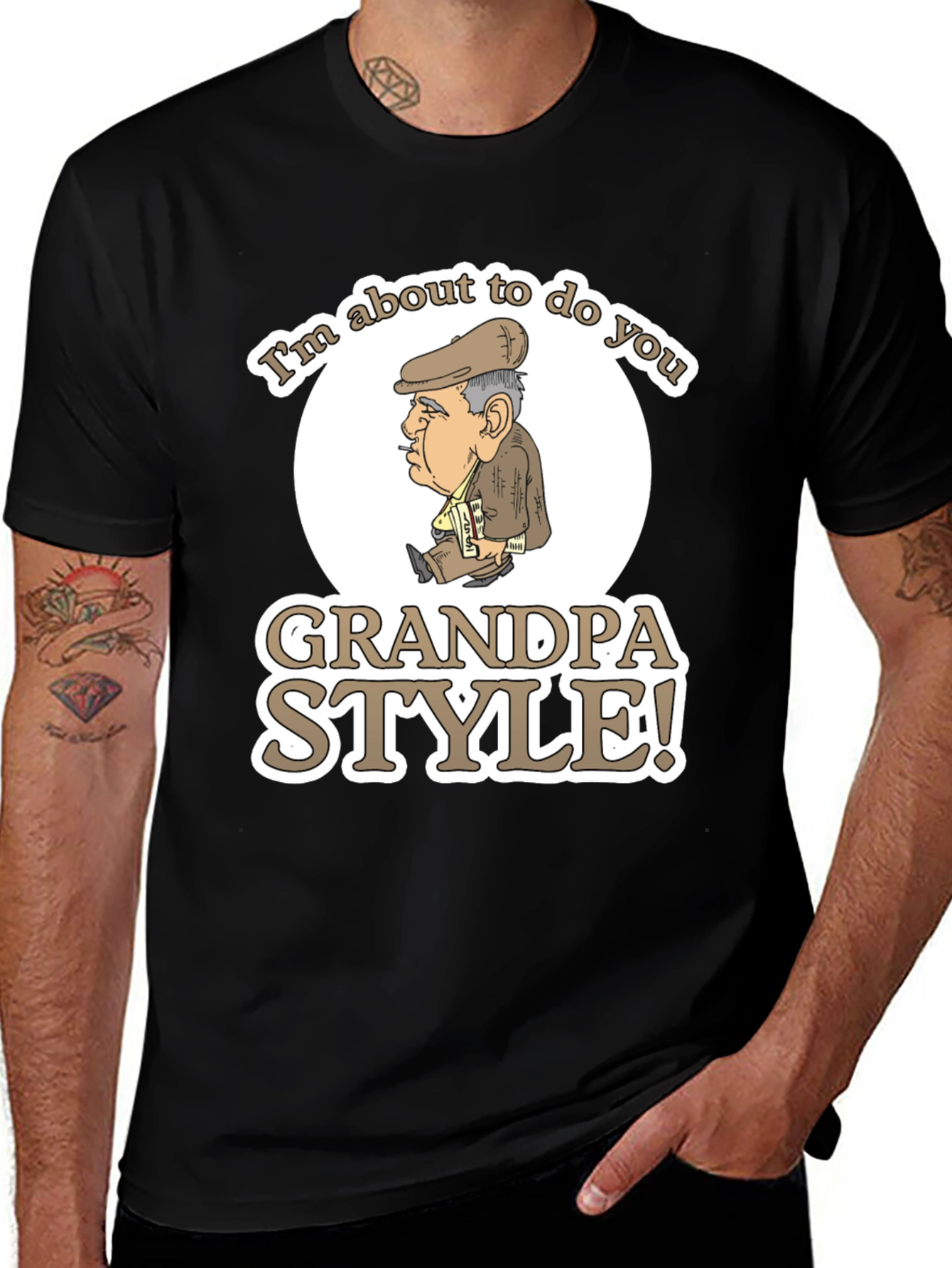 Grandpa Style Graphic T-Shirt