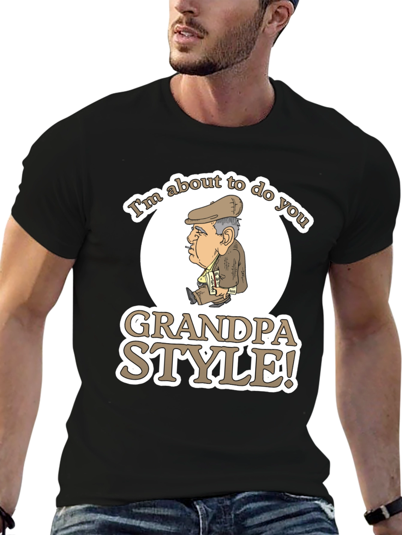 Grandpa Style Graphic T-Shirt