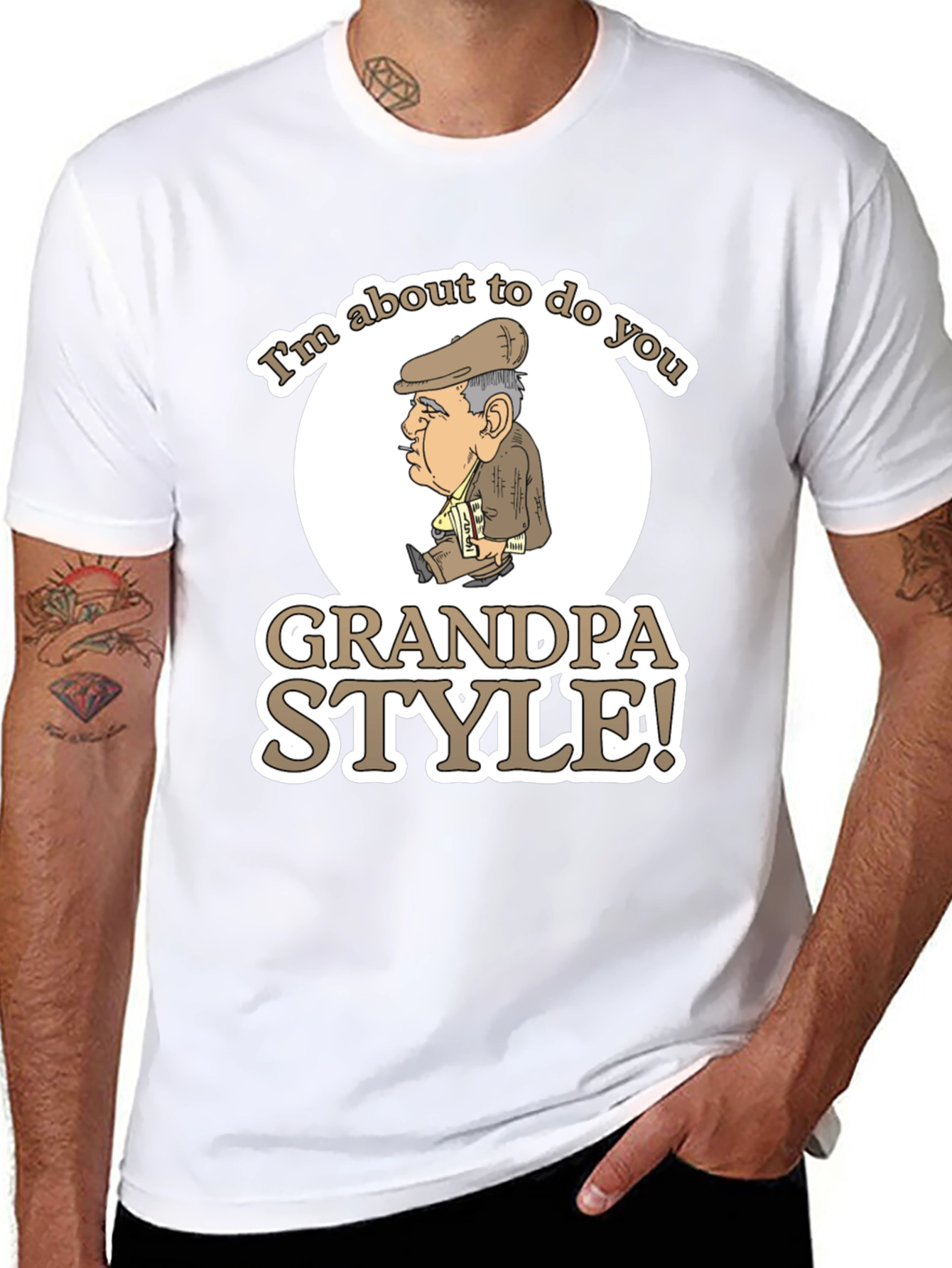 Grandpa Style Graphic T-Shirt