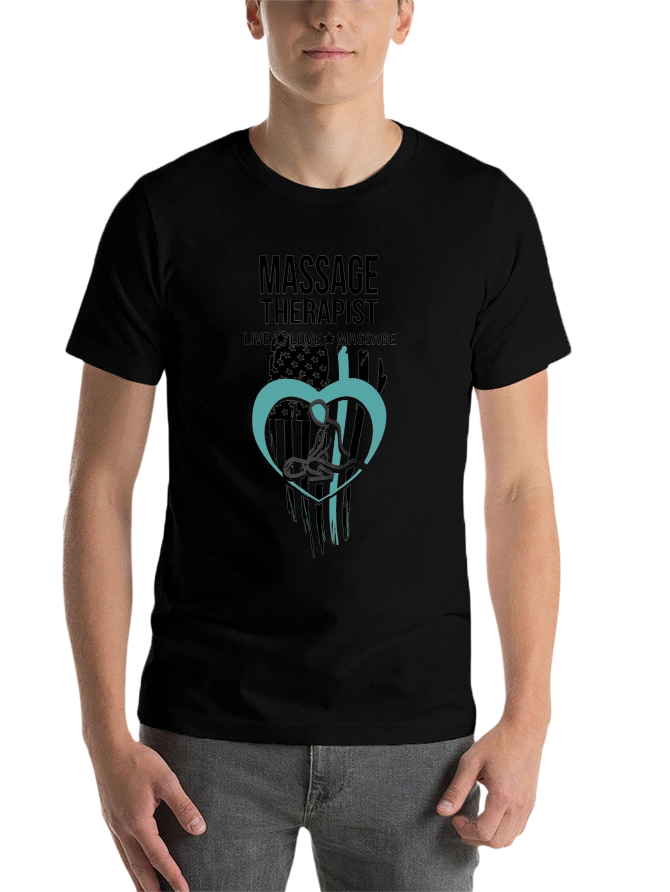 Massage Therapist Graphic Tee - Live Love Massage