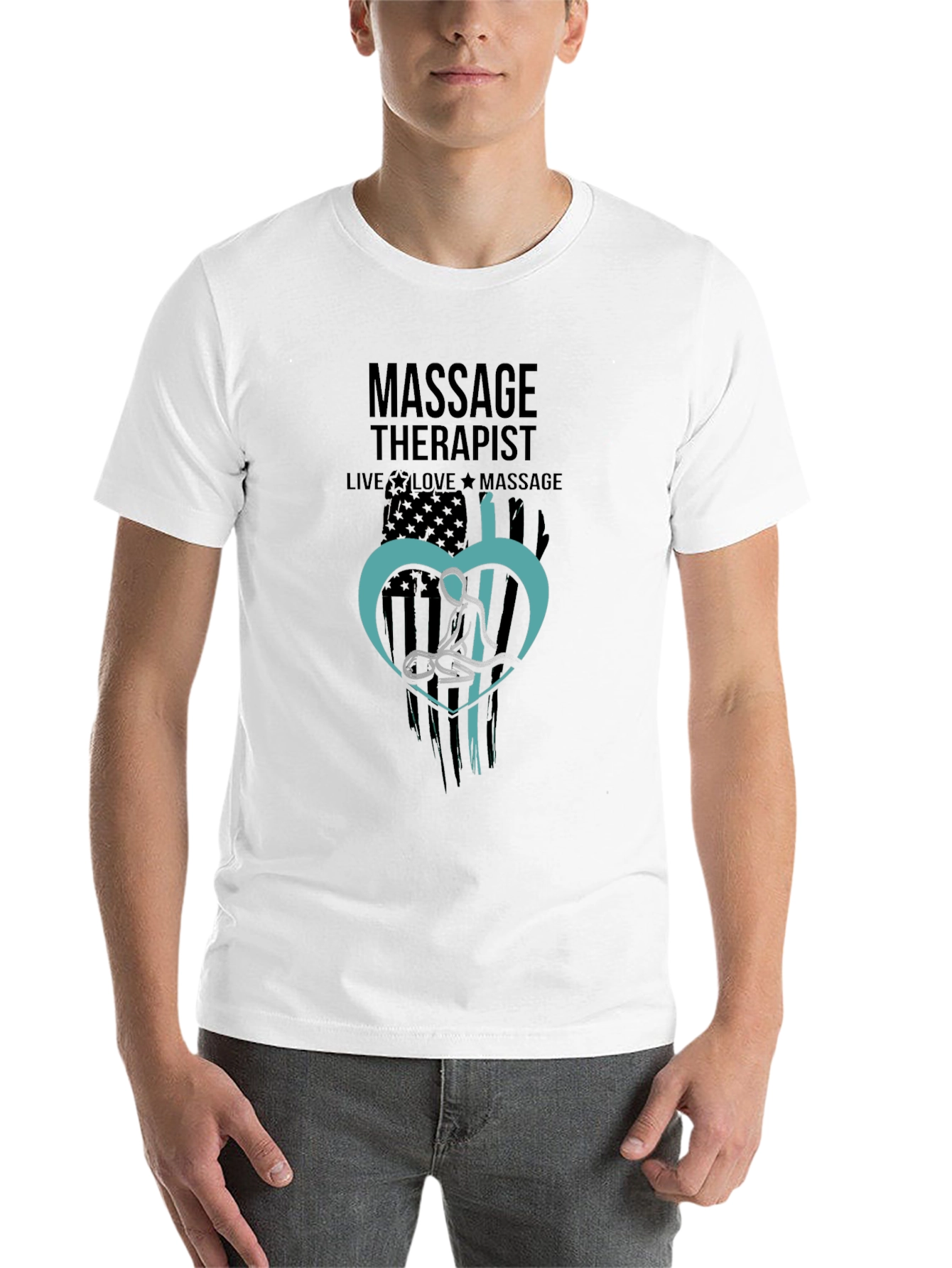 Massage Therapist Graphic Tee - Live Love Massage
