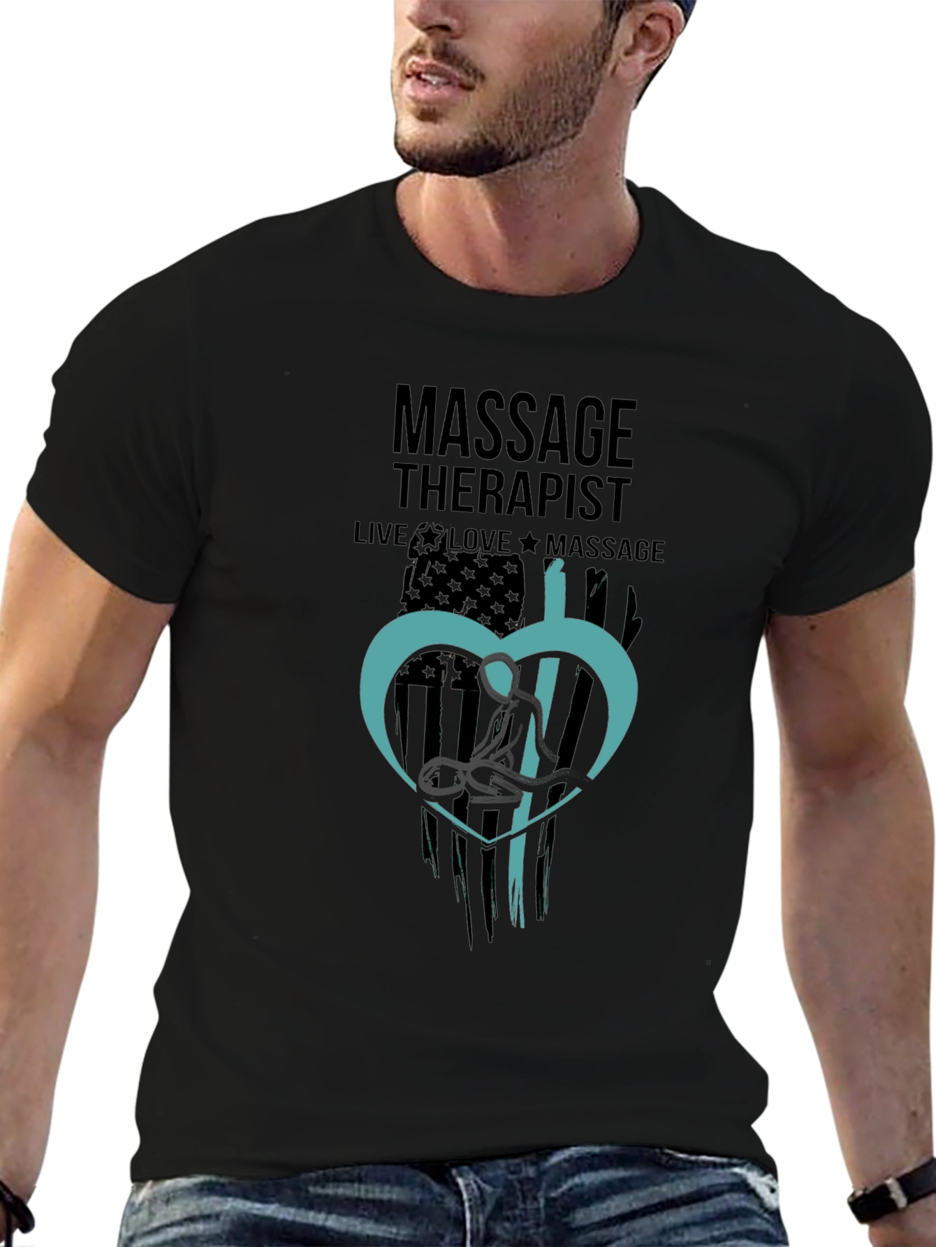 Massage Therapist Graphic Tee - Live Love Massage
