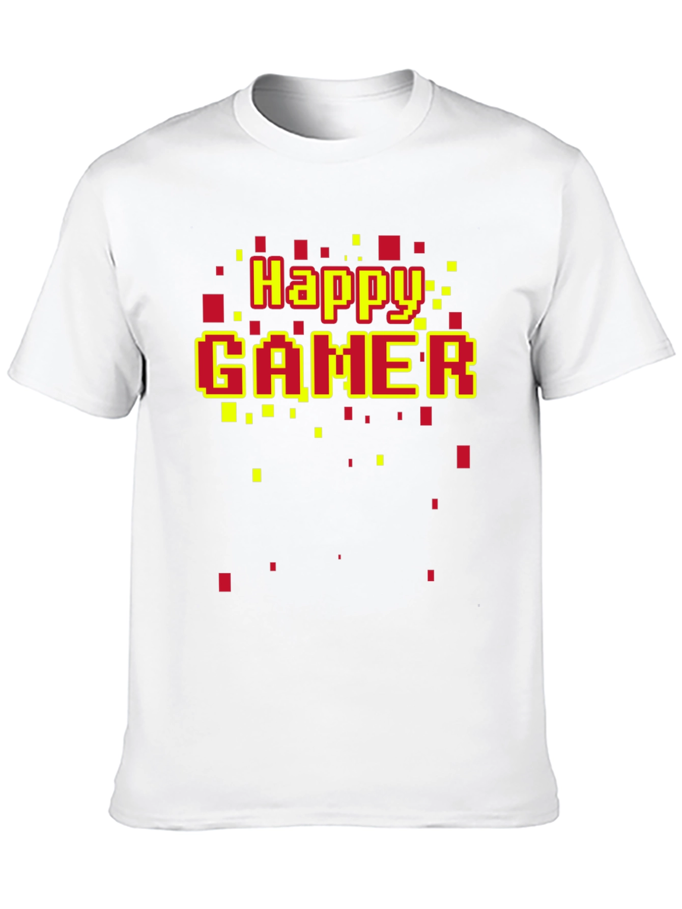 Happy Gamer T-Shirt - Retro Pixel Style