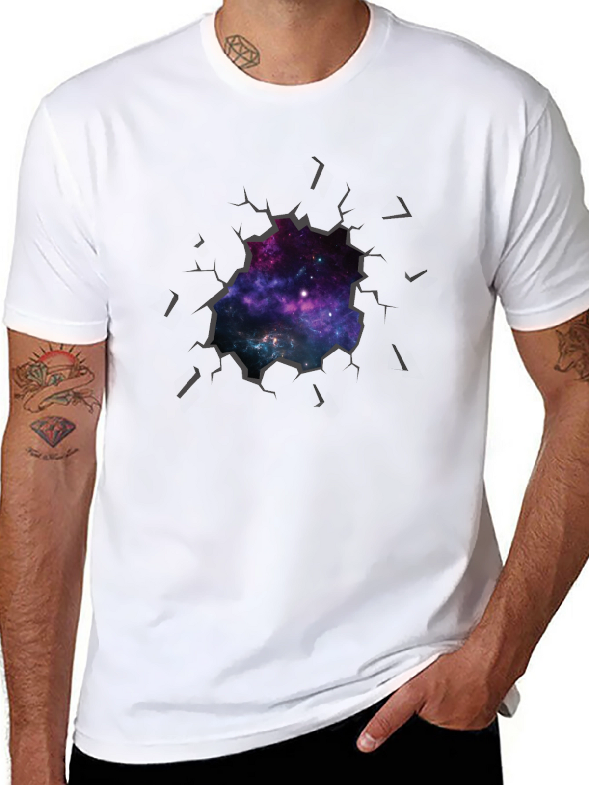 Galaxy Burst T-Shirt - Unique Graphic Tee