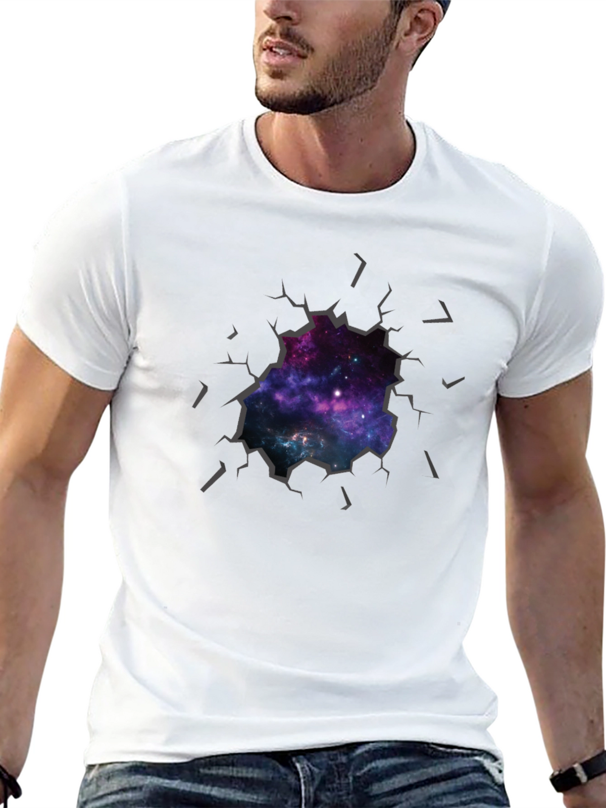 Galaxy Burst T-Shirt - Unique Graphic Tee