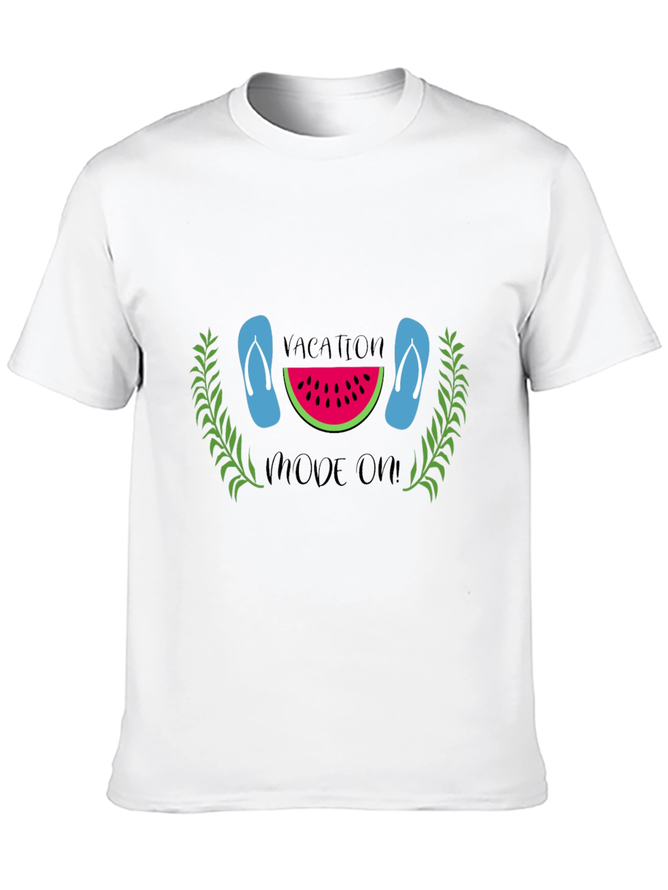 Vacation Mode On Black T-Shirt